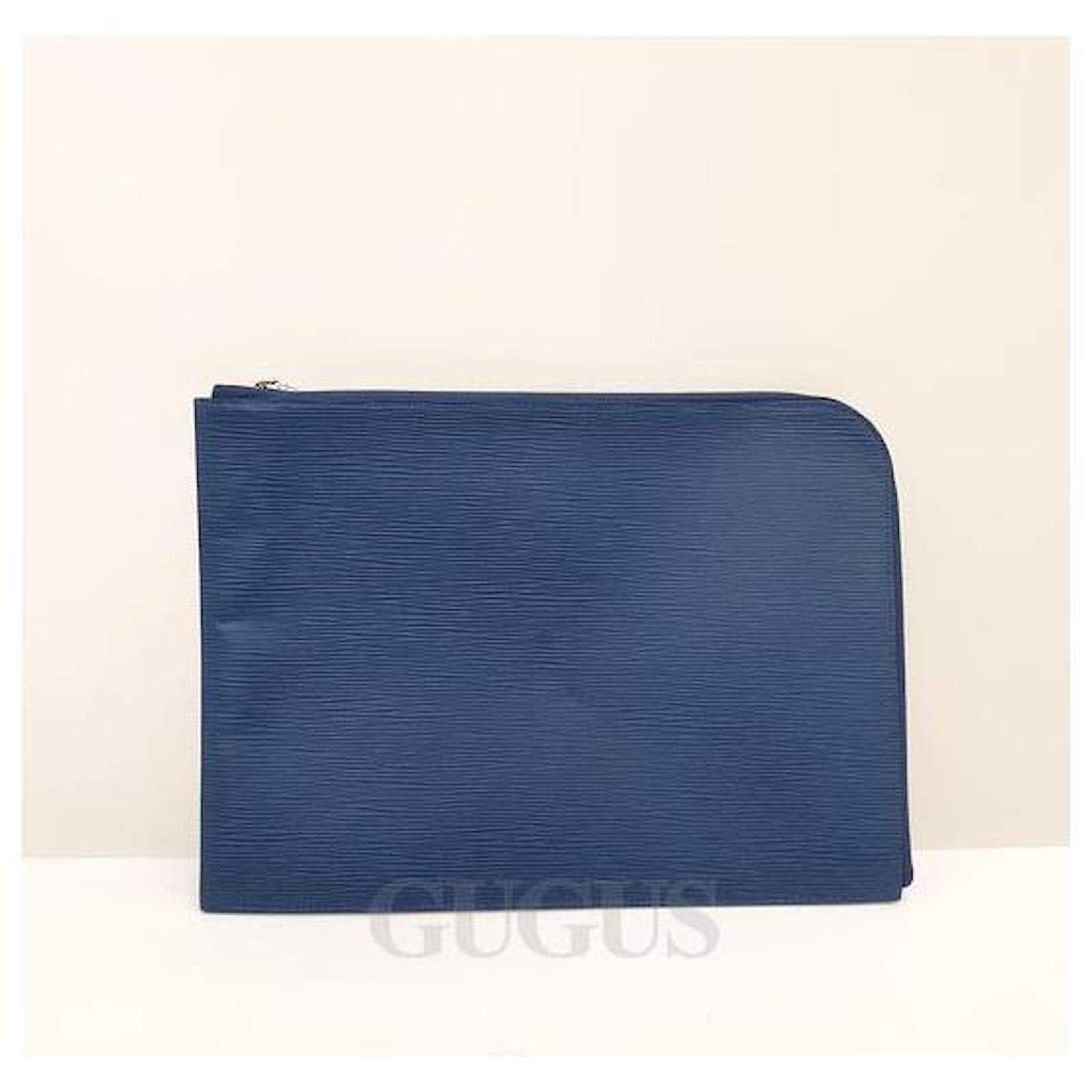 Louis Vuitton Epi Pochette Jour GM (6533367) Blue  ref.2381112