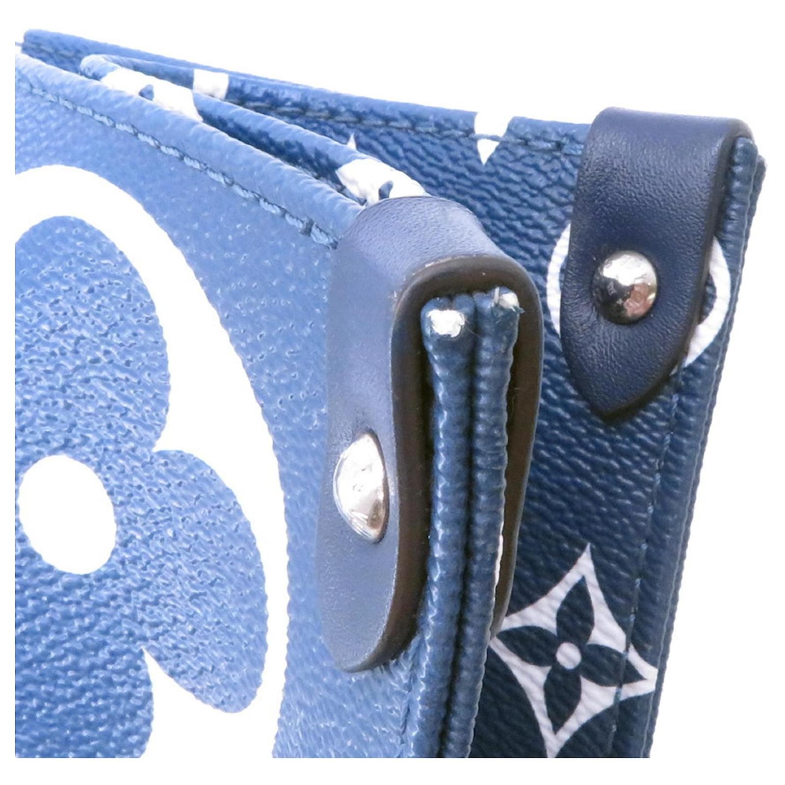 Louis Vuitton Monogram Escale On-the-Go GM Tote Bag Blue Patent leather  ref.2382785