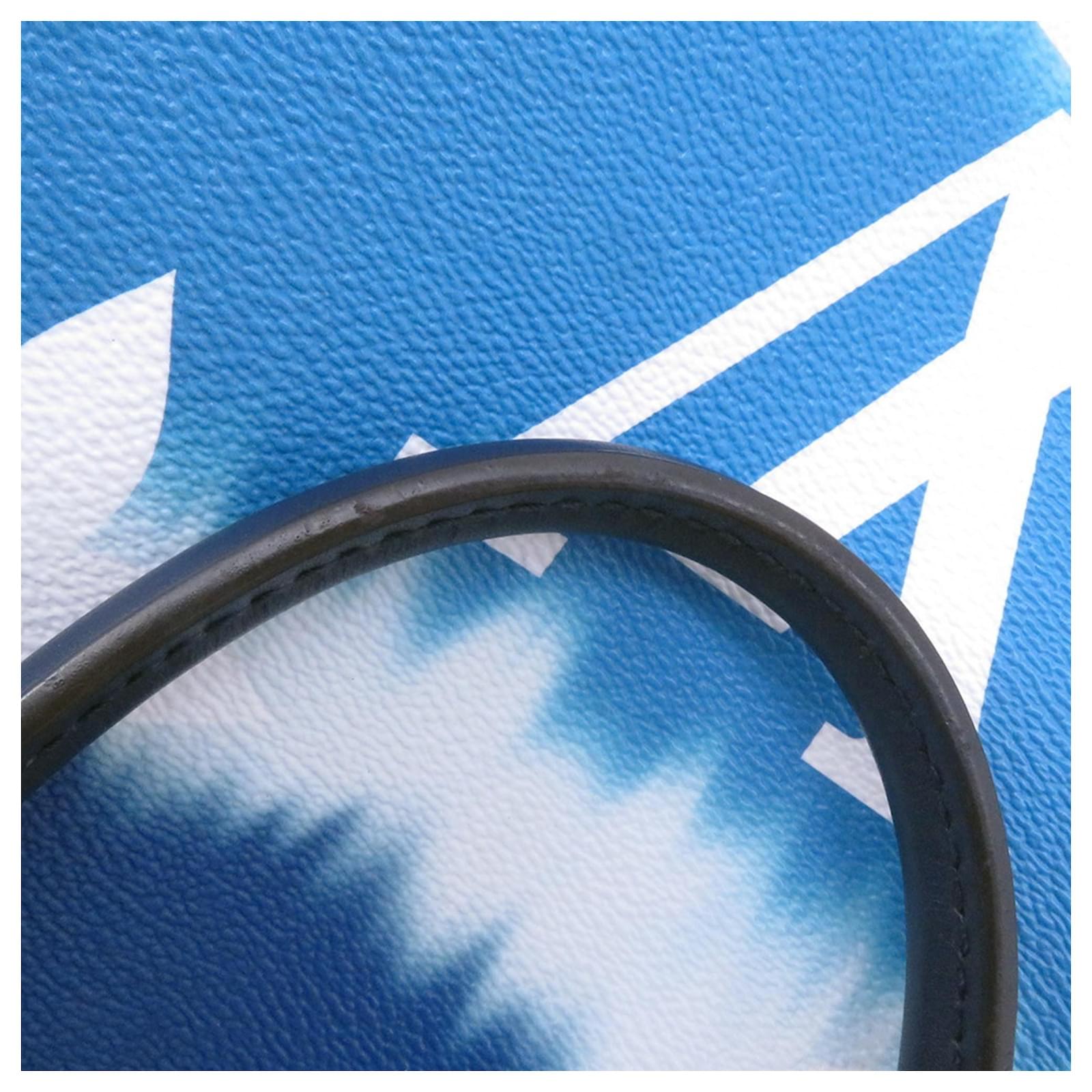 Louis Vuitton Monogram Escale On-the-Go GM Tote Bag Blue Patent leather  ref.2382785