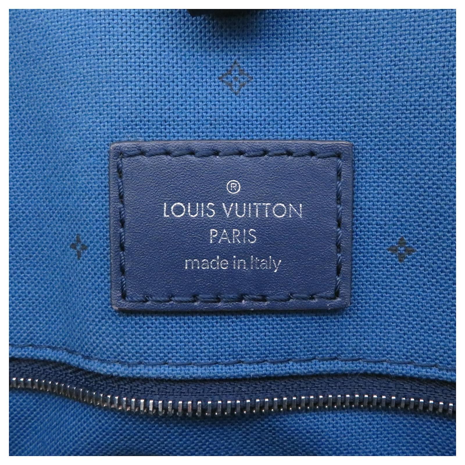 Louis Vuitton Monogram Escale On-the-Go GM Tote Bag Blue Patent leather  ref.2382785