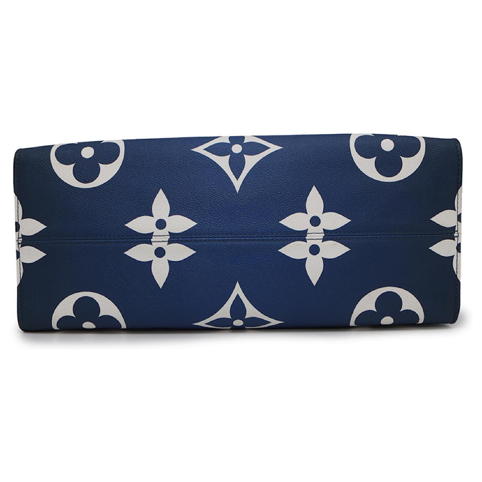 Louis Vuitton Monogram Escale On-the-Go GM Tote Bag Blue Patent leather  ref.2382785