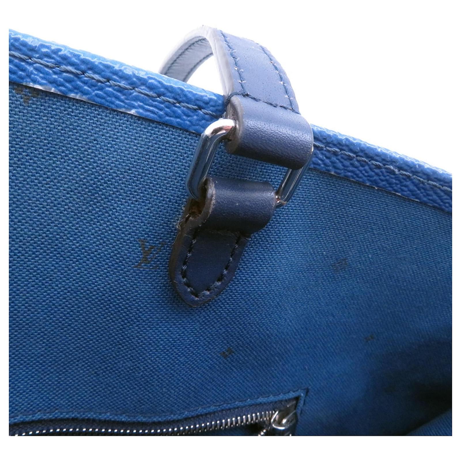 Louis Vuitton Monogram Escale On-the-Go GM Tote Bag Blue Patent leather  ref.2382785