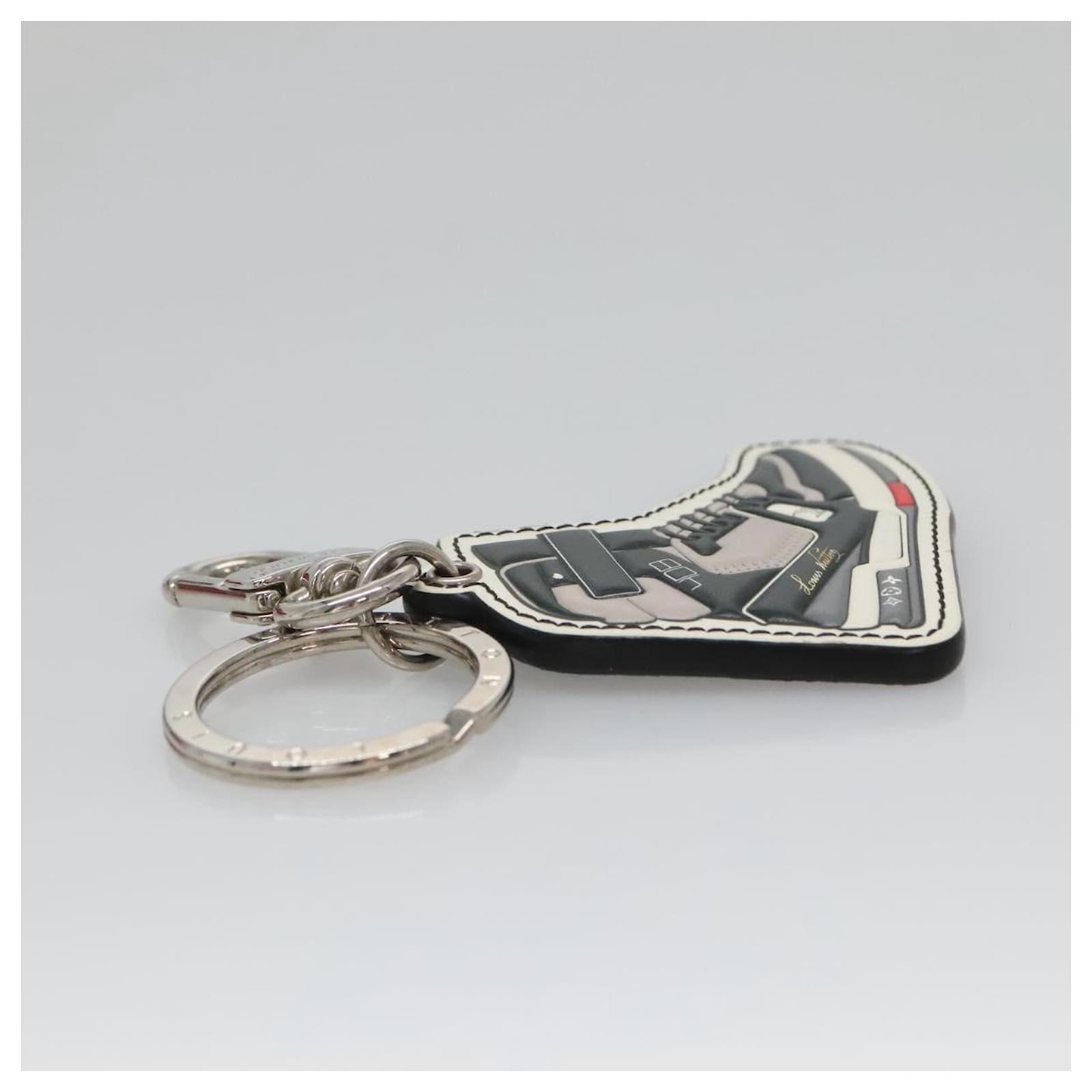 LOUIS VUITTON Monogram Eclipse Porte Cles LV Trainer Charm M68866