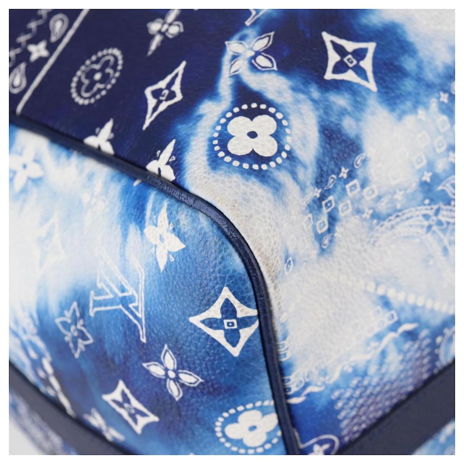 Louis Vuitton Keepall Bandouliere 50 Blue Cloth  ref.2390926