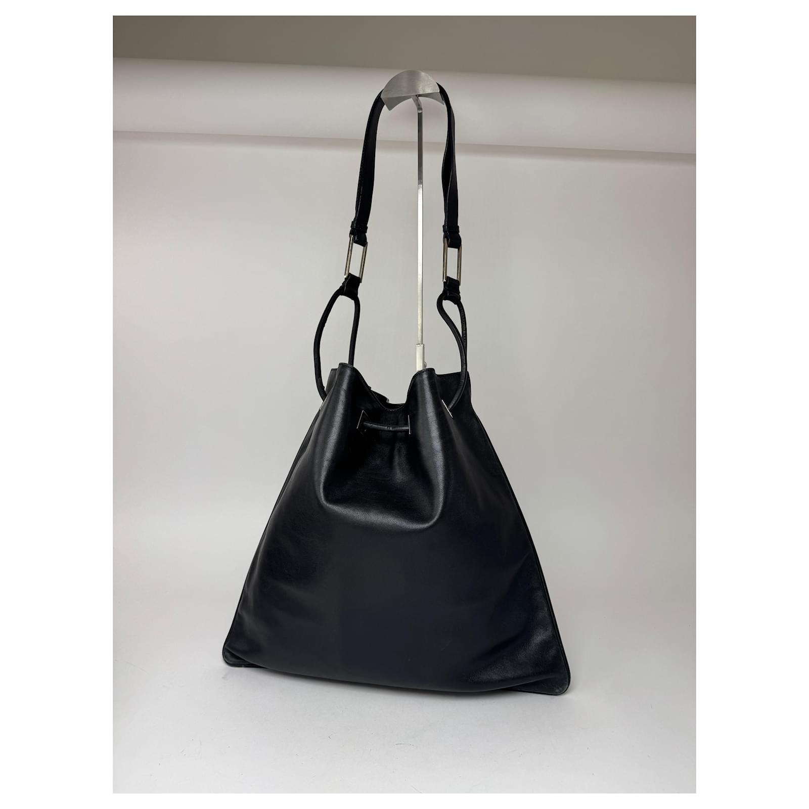 Vintage Gucci Leather bucket bag black ref.JC2390986 (Sold) - Joli