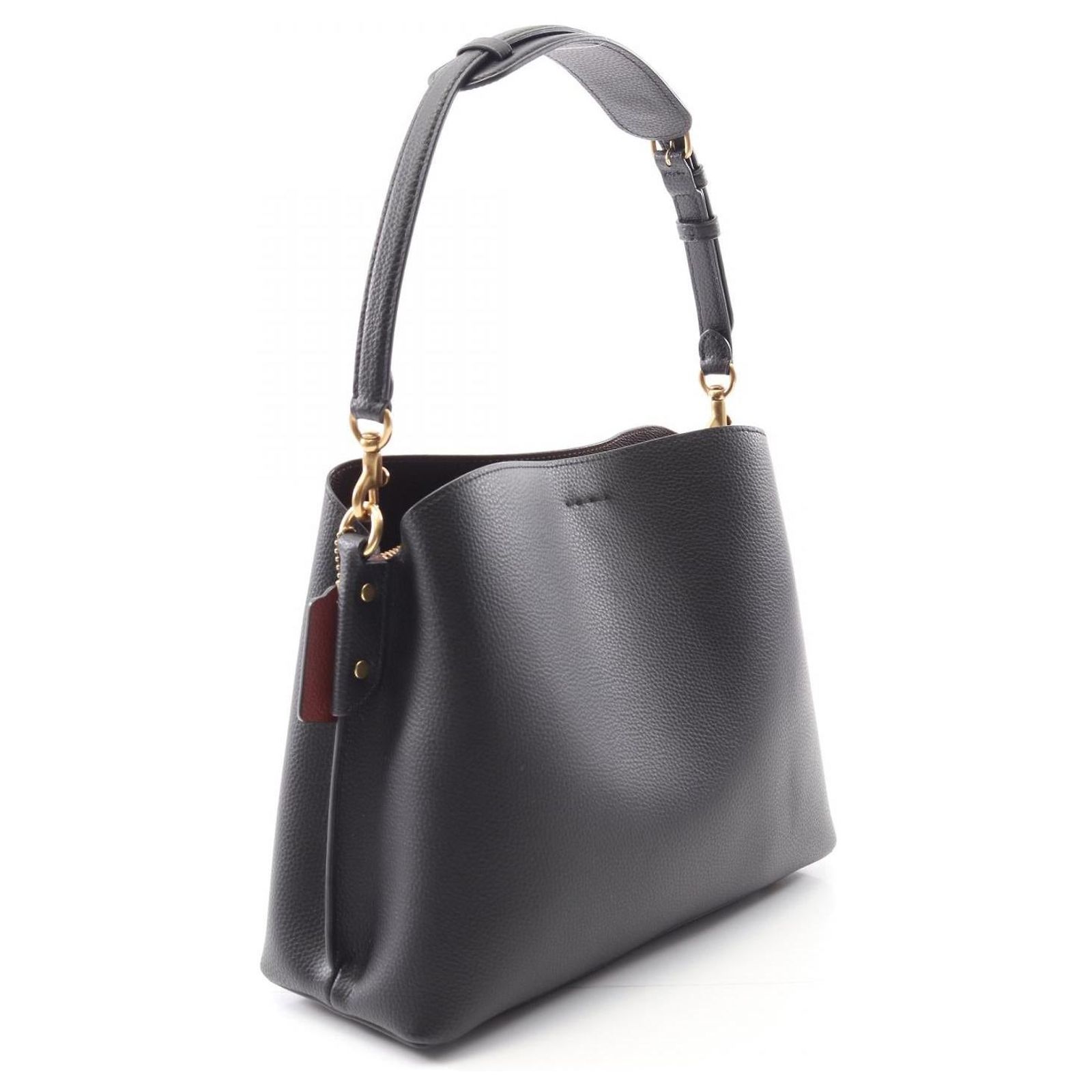 Coach Willow Leather Shoulder Bag Black ref.JC2392955 (Sold) - Joli Closet