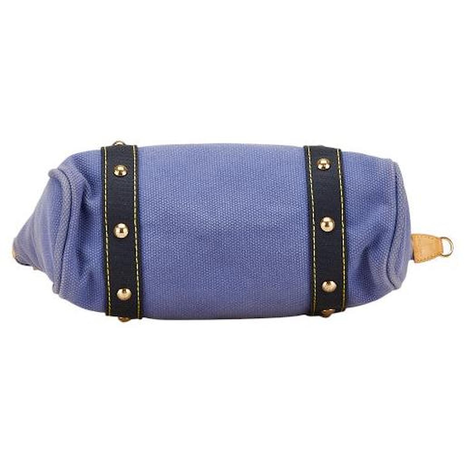 Louis Vuitton Antigua Canvas Tote Bag Blue Cloth ref.2393399