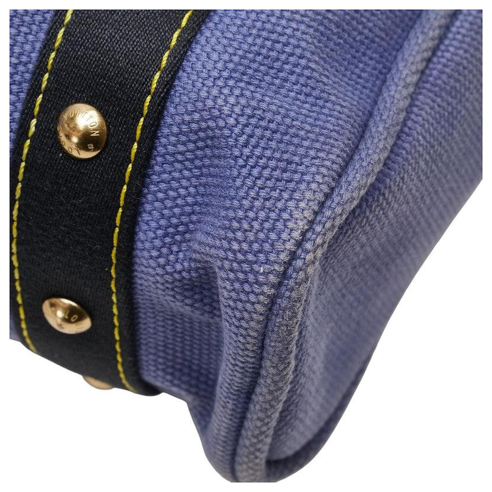 Louis Vuitton Antigua Canvas Tote Bag Blue Cloth ref.2393399