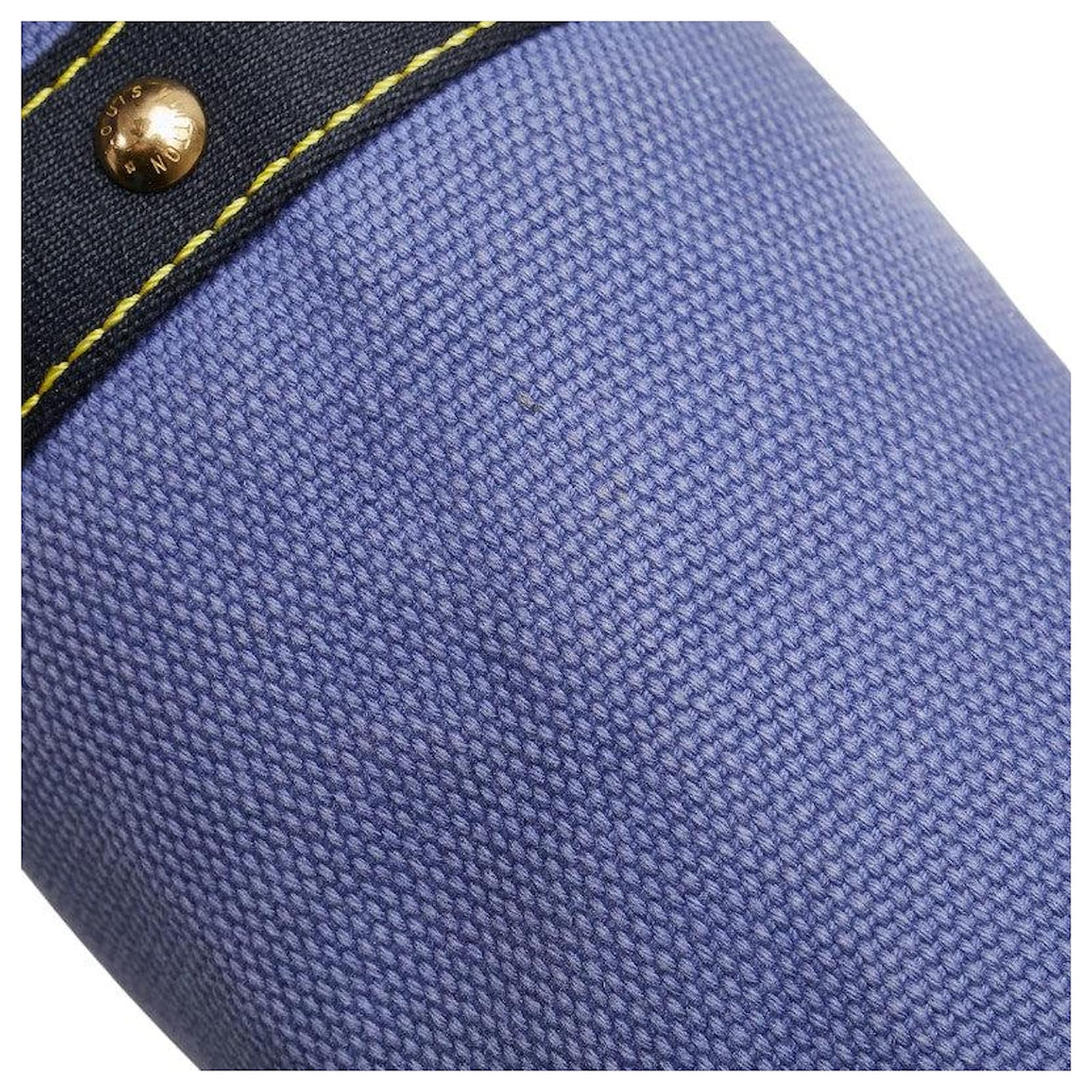 Louis Vuitton Antigua Canvas Tote Bag Blue Cloth ref.2393399