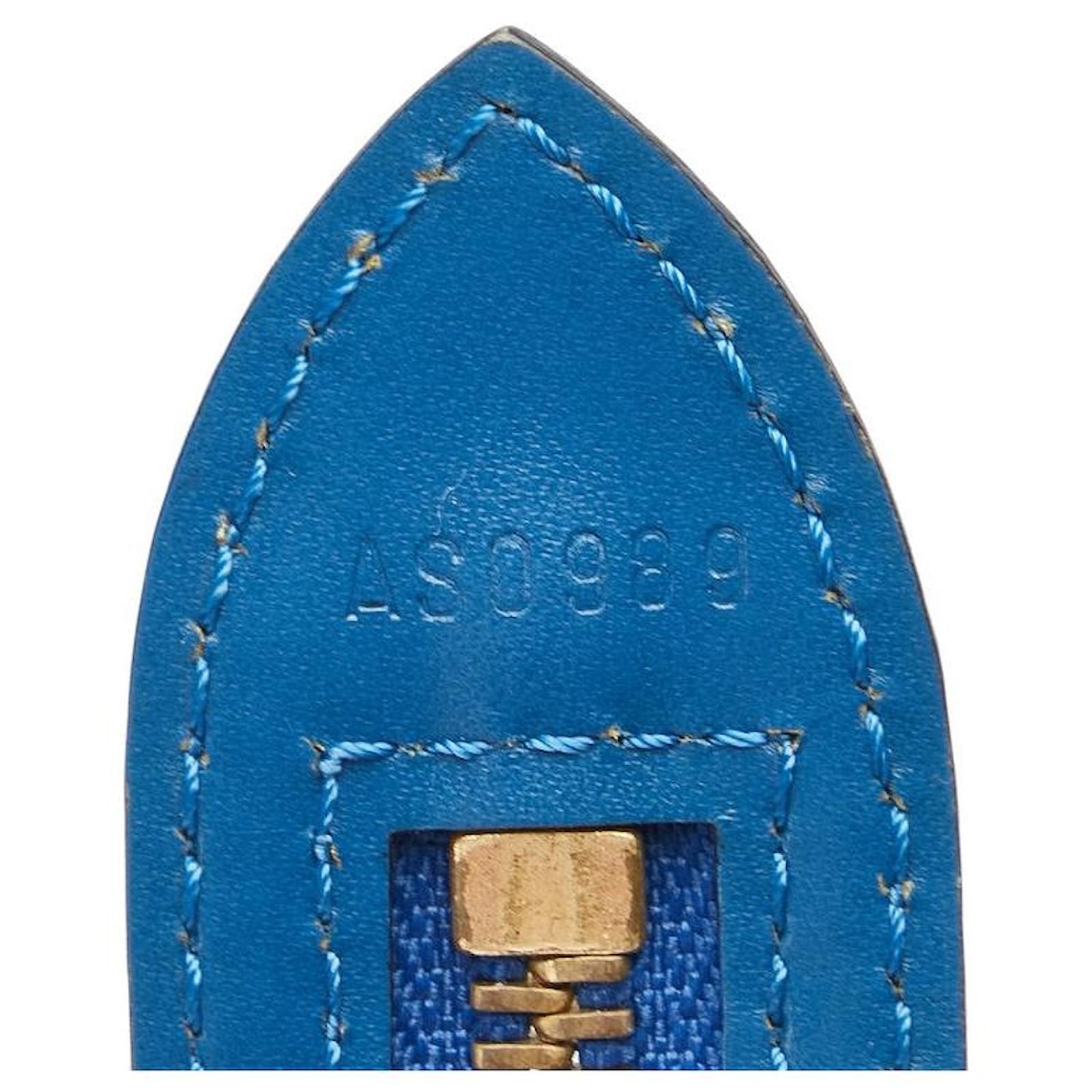 Louis Vuitton Saint Jacques Epi Handbag Blue Leather ref.2393849