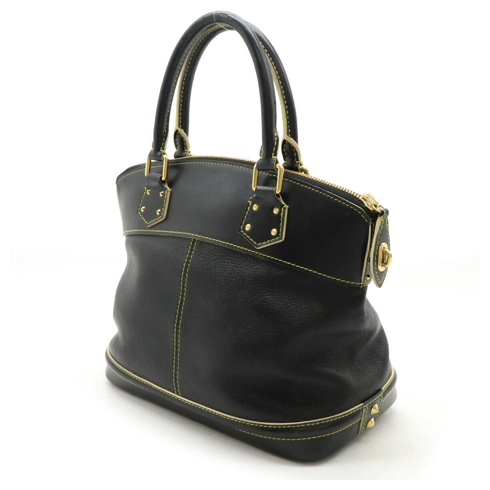 Lockit Louis Vuitton Suhali Handbag Black Leather  ref.2394640