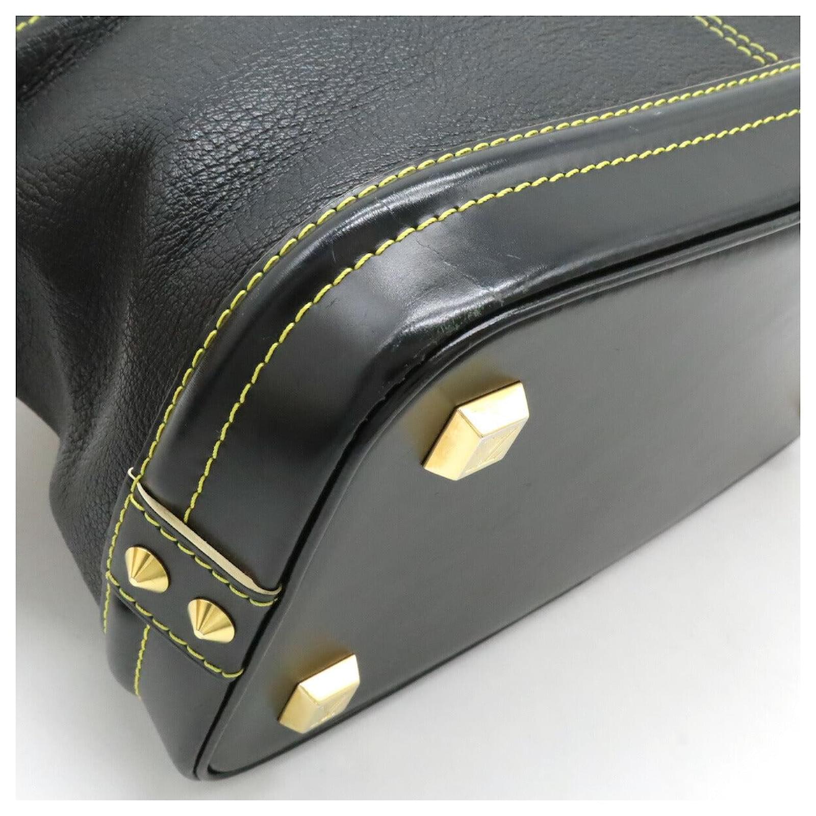 Lockit Louis Vuitton Suhali Handbag Black Leather  ref.2394640