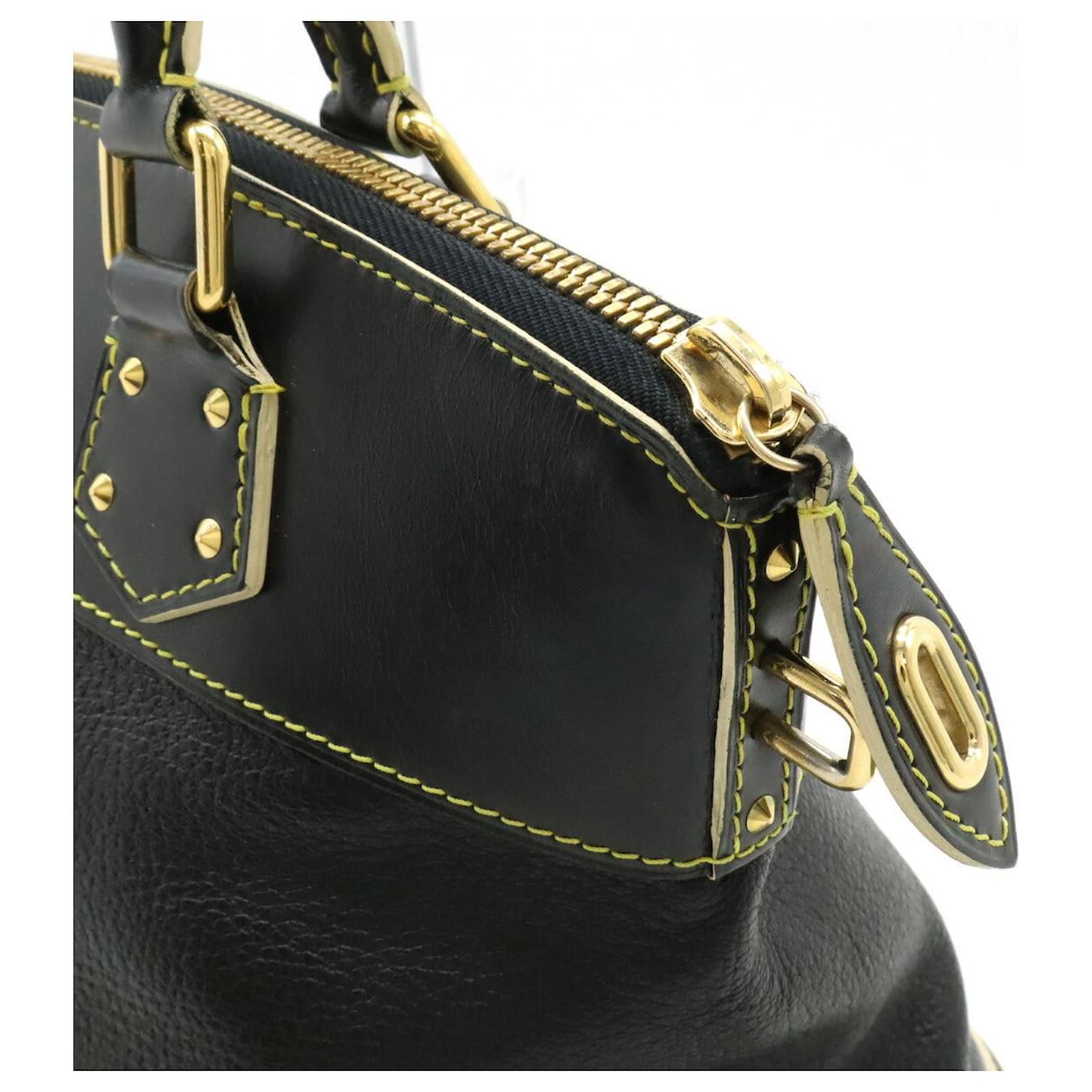 Lockit Louis Vuitton Suhali Handbag Black Leather  ref.2394640