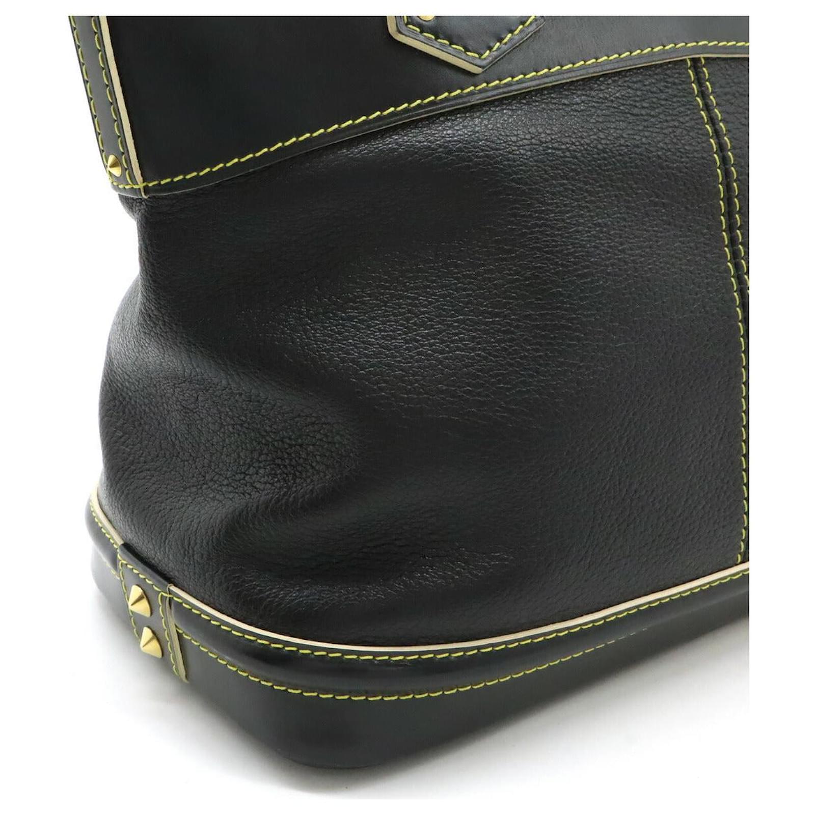 Lockit Louis Vuitton Suhali Handbag Black Leather  ref.2394640