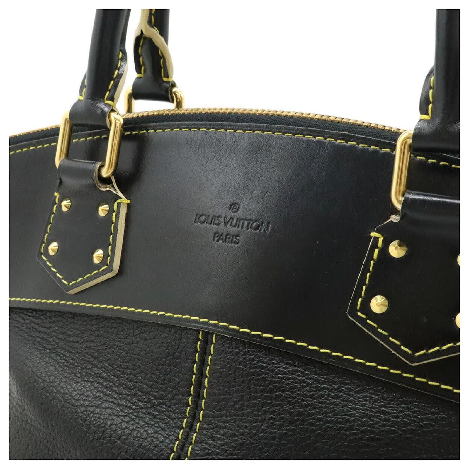 Lockit Louis Vuitton Suhali Handbag Black Leather  ref.2394640