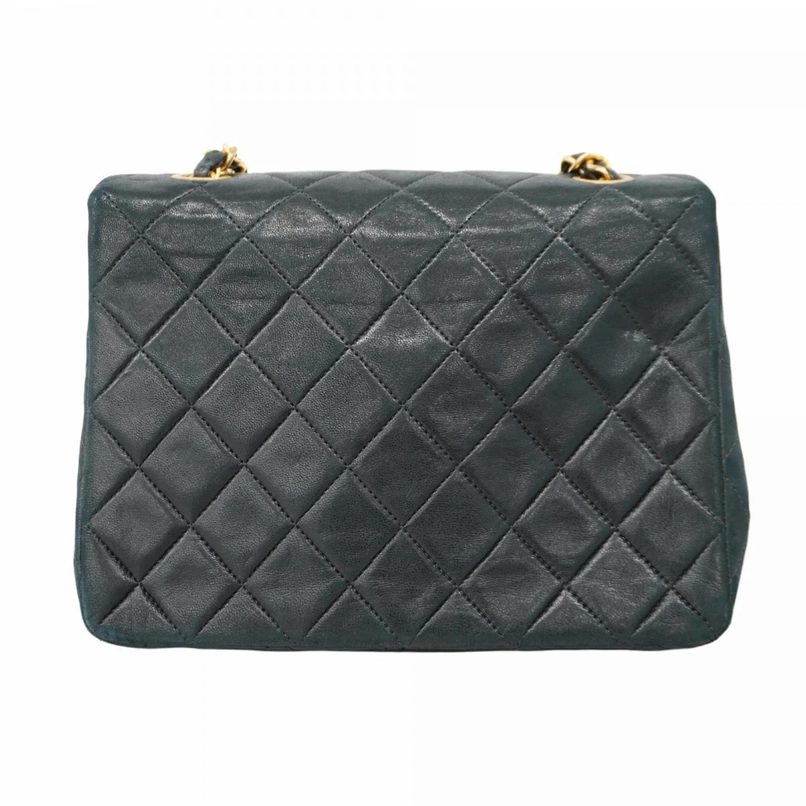 Chanel Mini Matelasse Shoulder Bag Black Leather ref.JC2396648