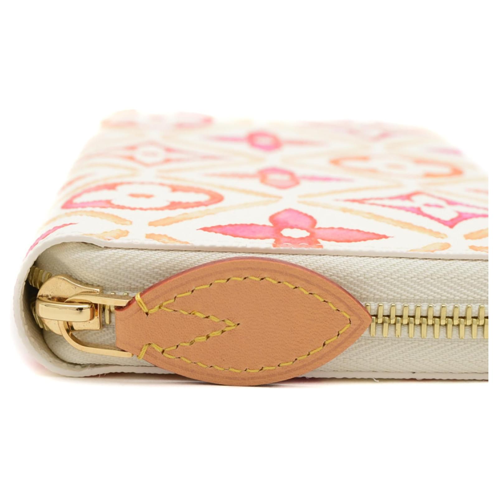 LOUIS VUITTON バイザプール コーラル Louis Vuitton Monogram By the Pool Zippy Wallet Coral Cloth ref
