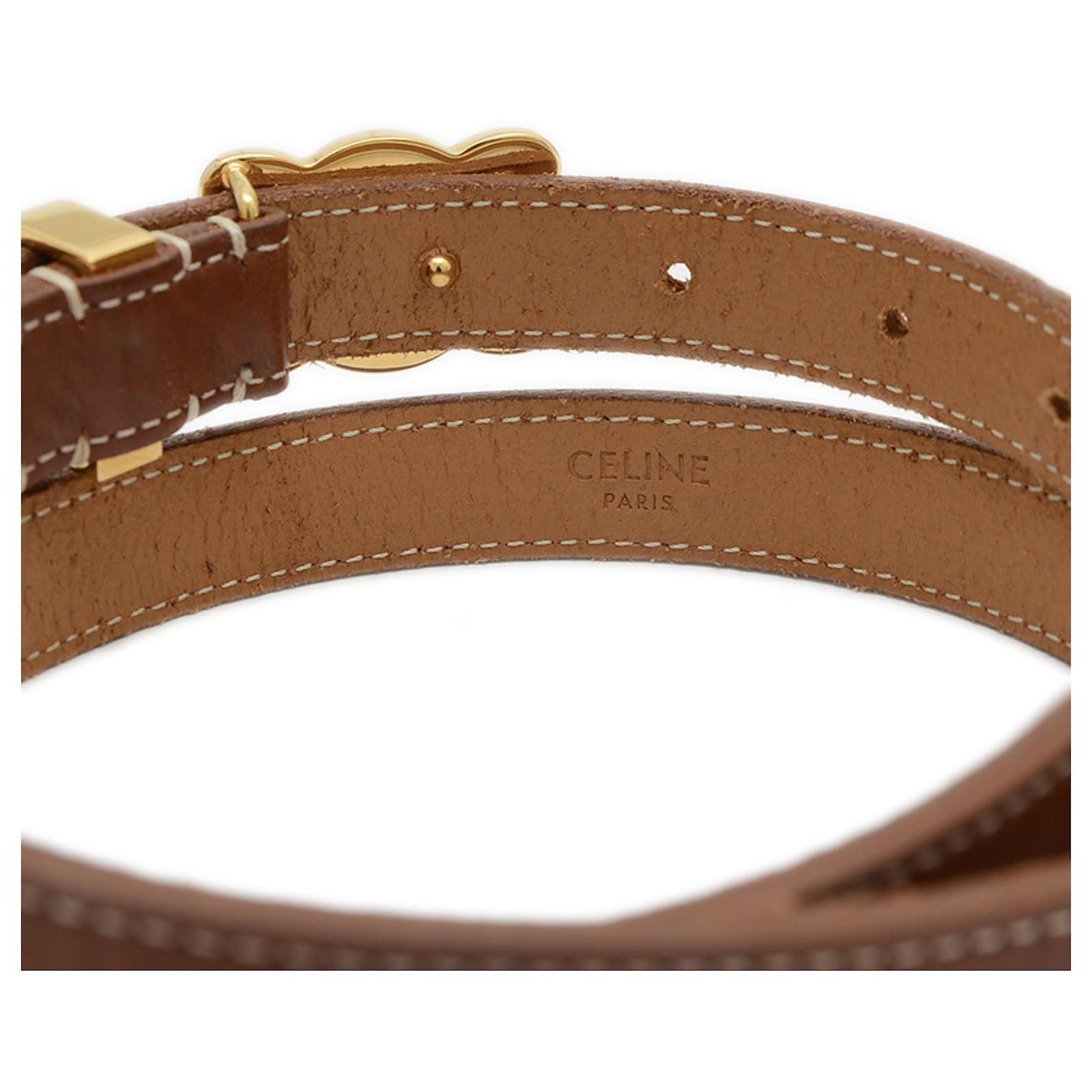 Ceinture en cuir authentique avec boucle ronde en métal pour femme