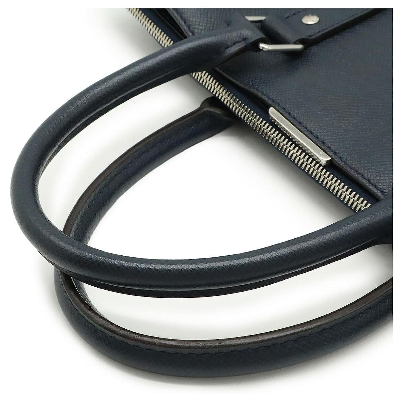 Louis Vuitton Taiga Anton Tote Bag Blue Leather Pony-style calfskin ref.2397418