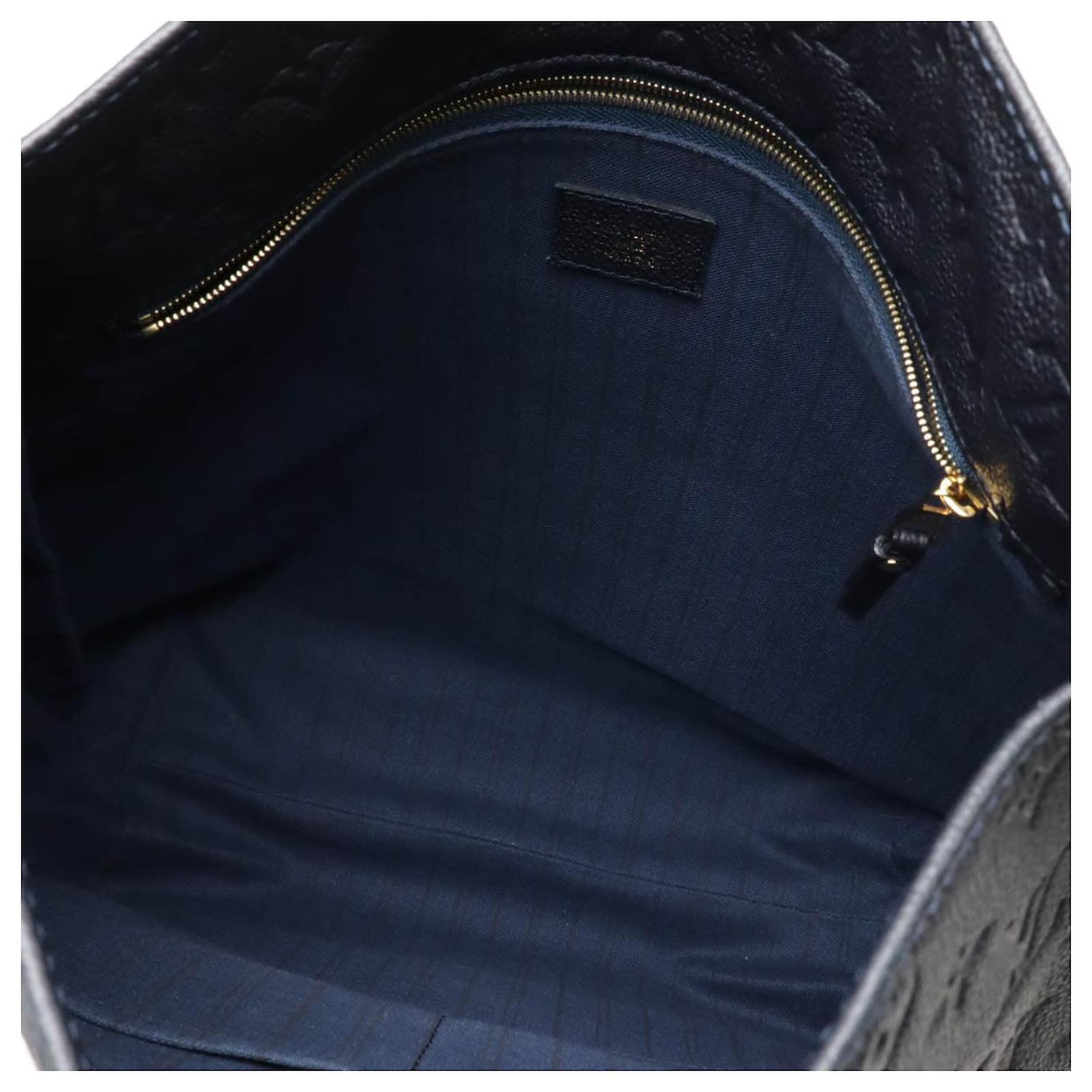 Louis Vuitton Monogram Empreinte Metis Tote Bag Blue Leather Pony-style calfskin ref.2397436