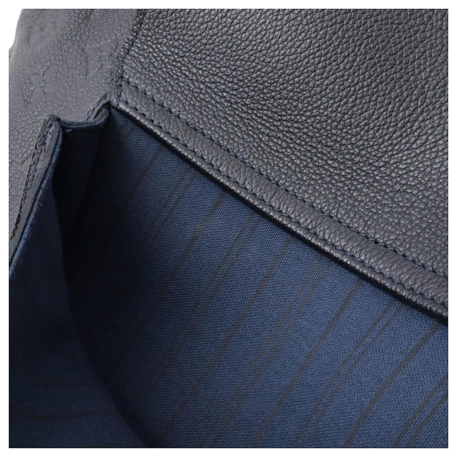 Louis Vuitton Monogram Empreinte Metis Tote Bag Blue Leather Pony-style calfskin ref.2397436