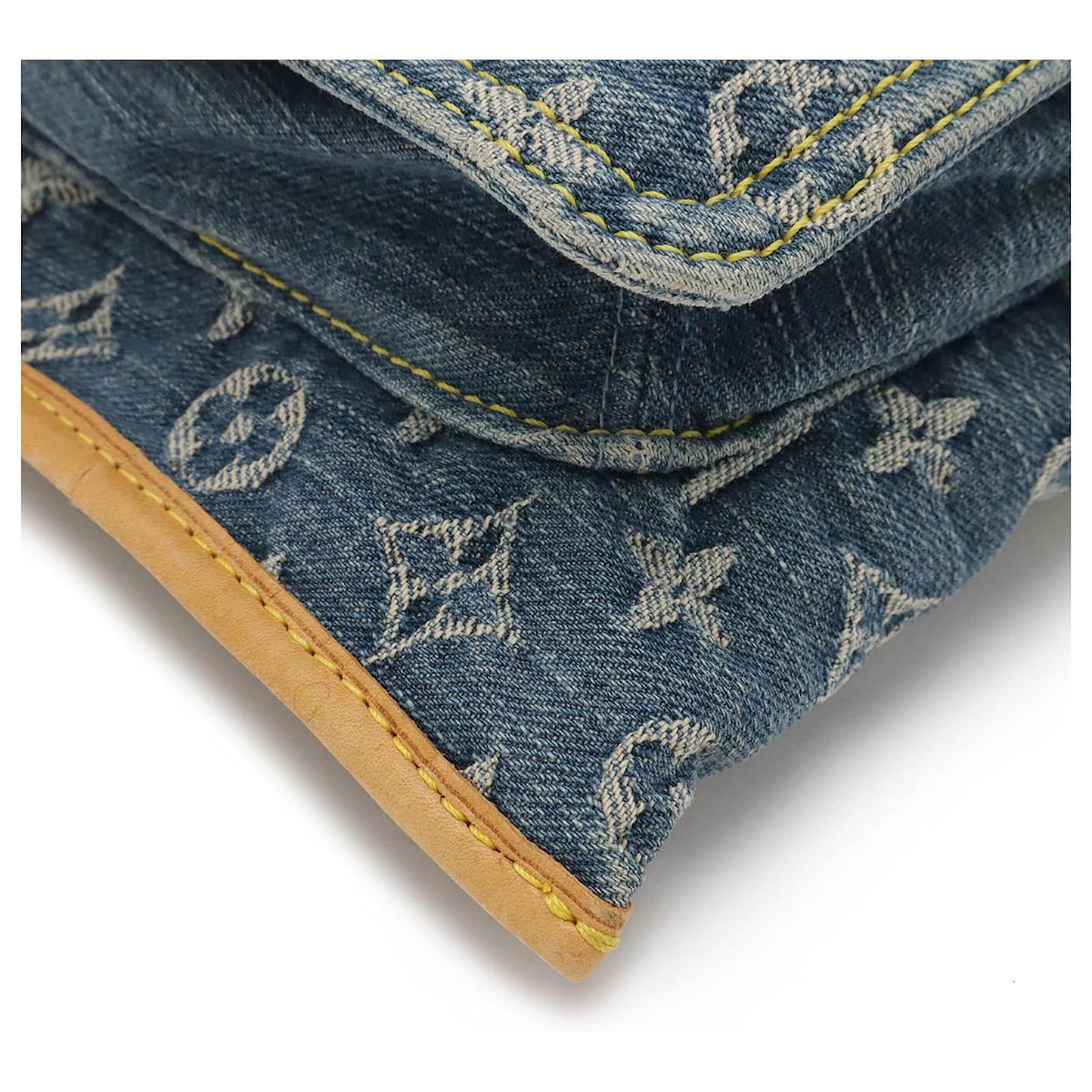 Louis Vuitton Monogram Denim Tote Bag Blue ref.2397753