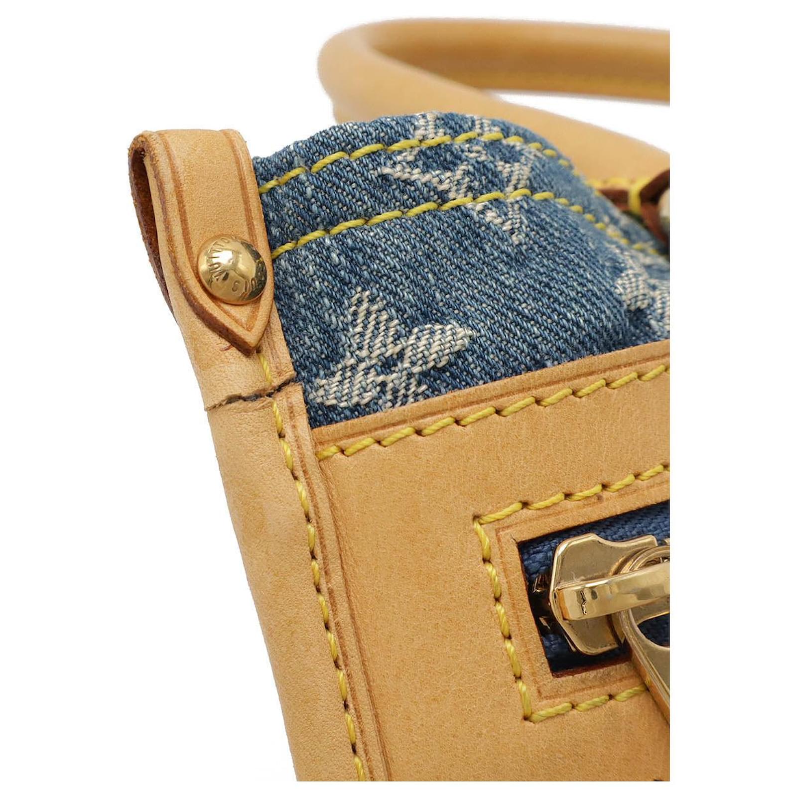 Louis Vuitton Monogram Denim Tote Bag Blue ref.2397753