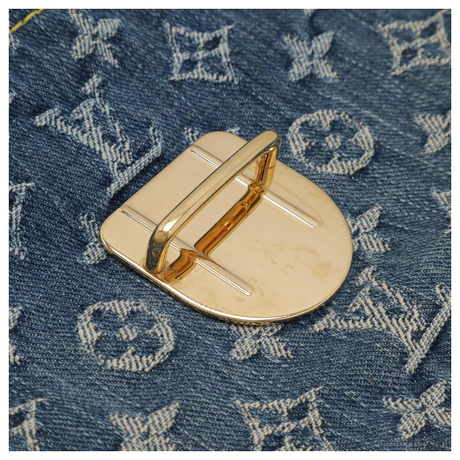 Louis Vuitton Monogram Denim Tote Bag Blue ref.2397753