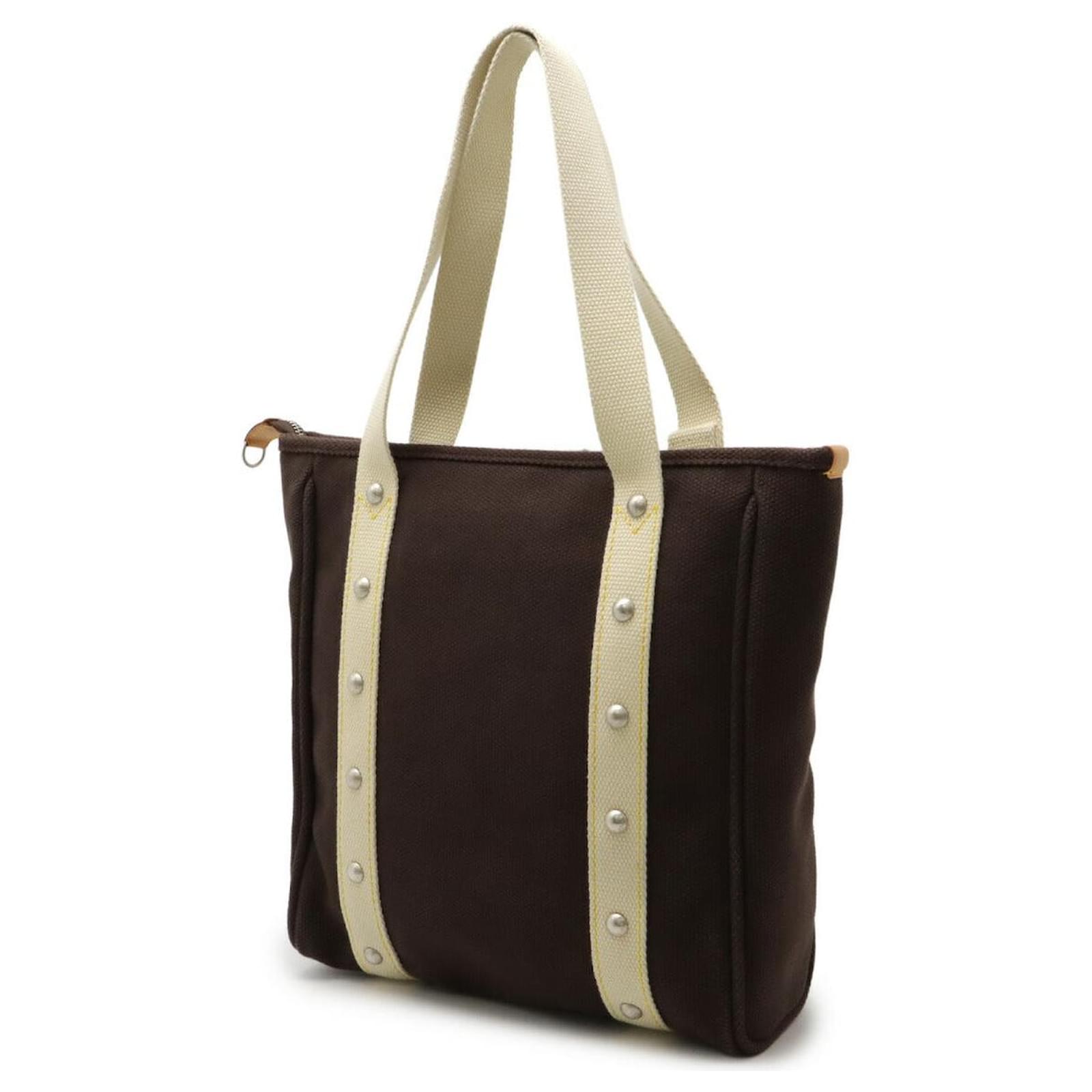 Louis Vuitton Antigua Cabas MM Tote Bag Brown Cloth  ref.2397881