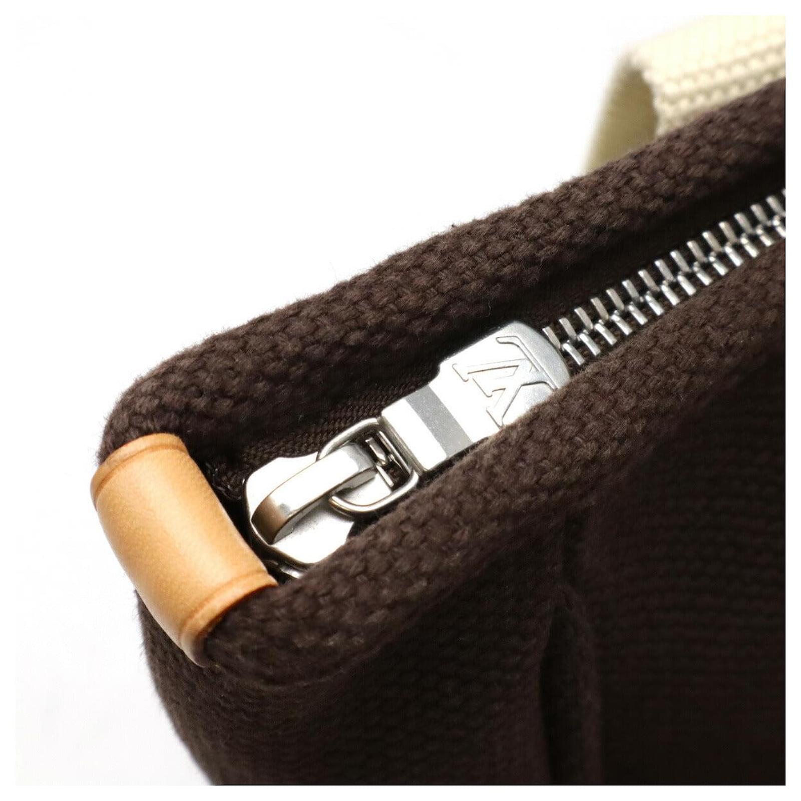 Louis Vuitton Antigua Cabas MM Tote Bag Brown Cloth  ref.2397881