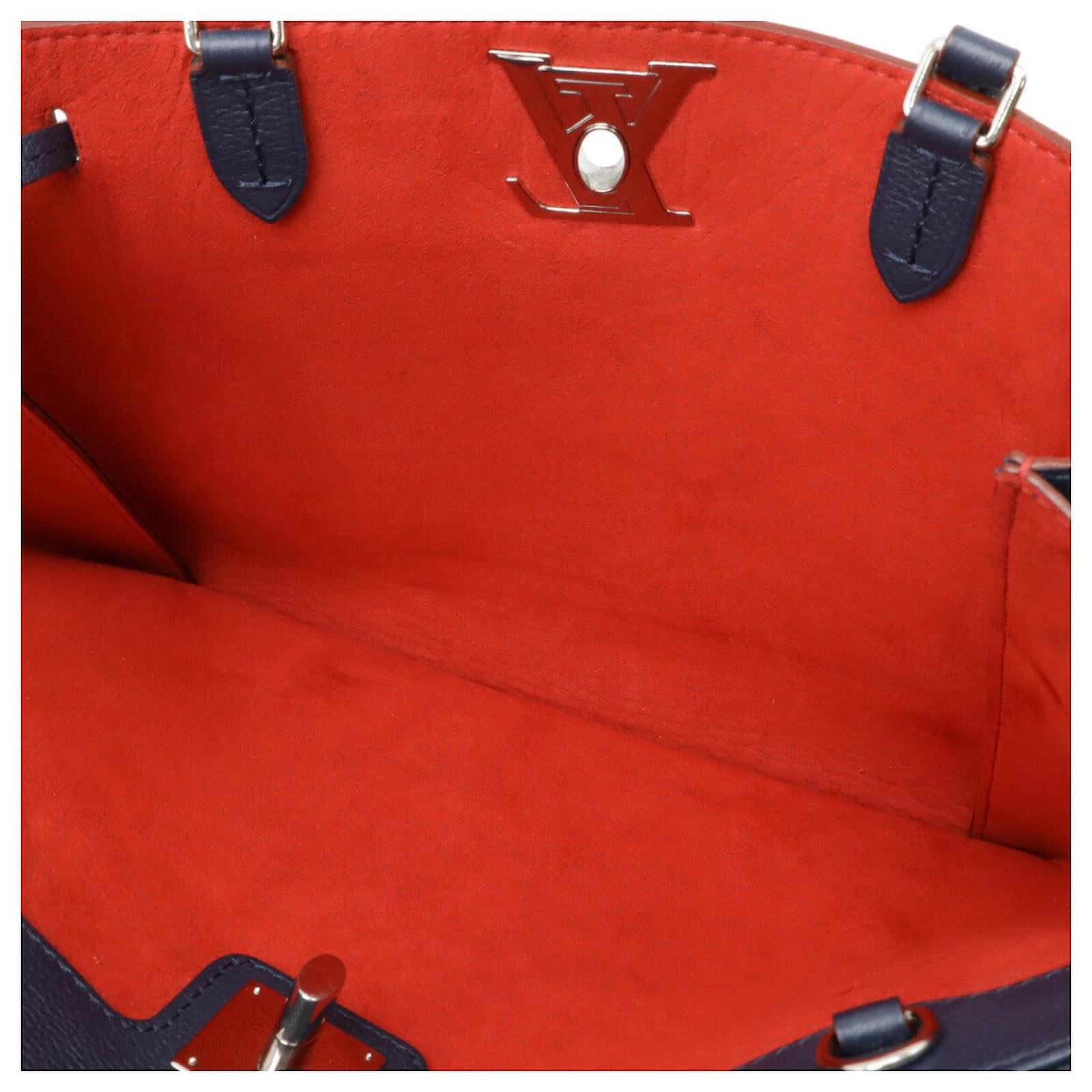 Louis Vuitton Lockme Tote Bag Blue Leather Pony-style calfskin ref.2398478