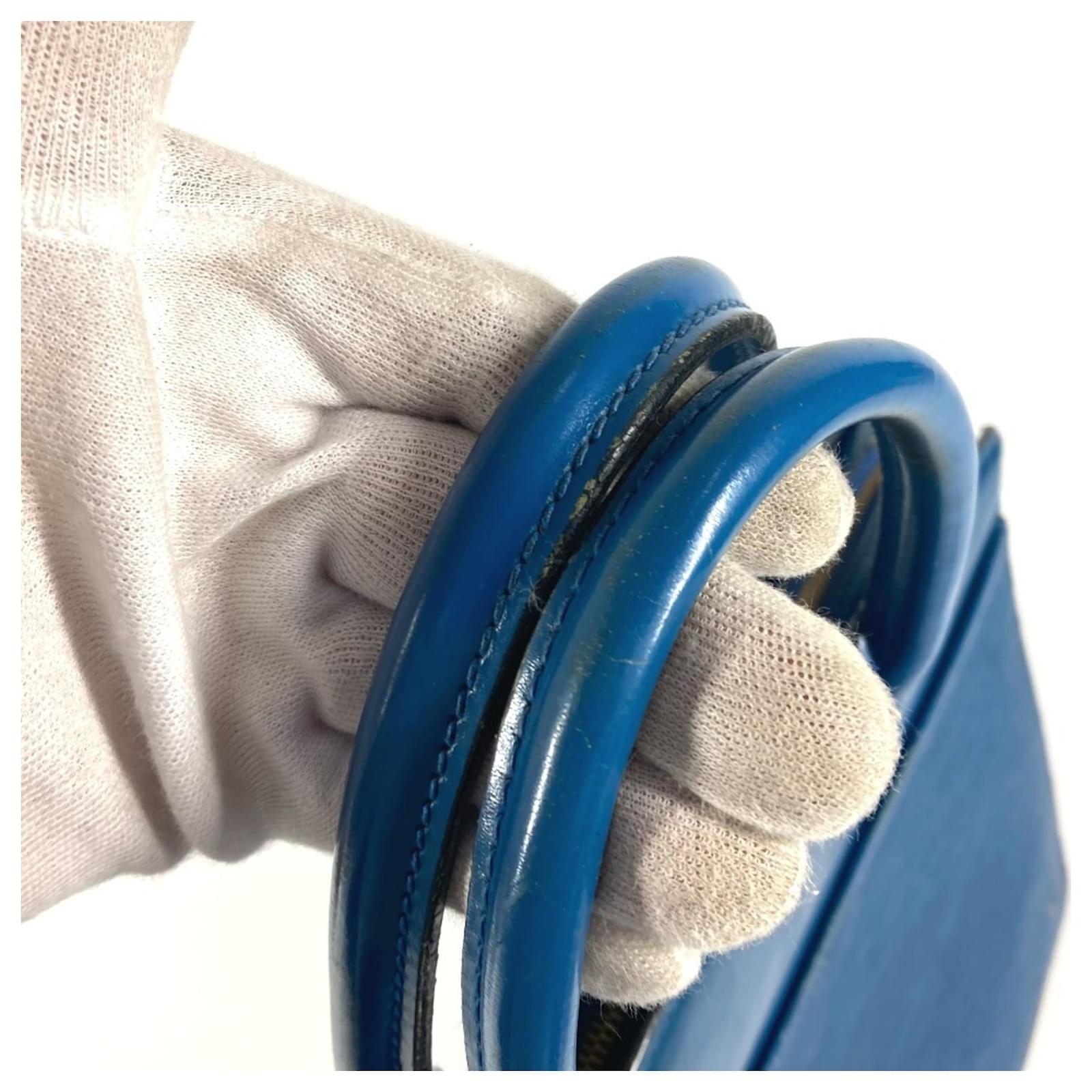 Louis Vuitton Epi Riviera Shoulder Tote Bag Blue Leather ref.2398782