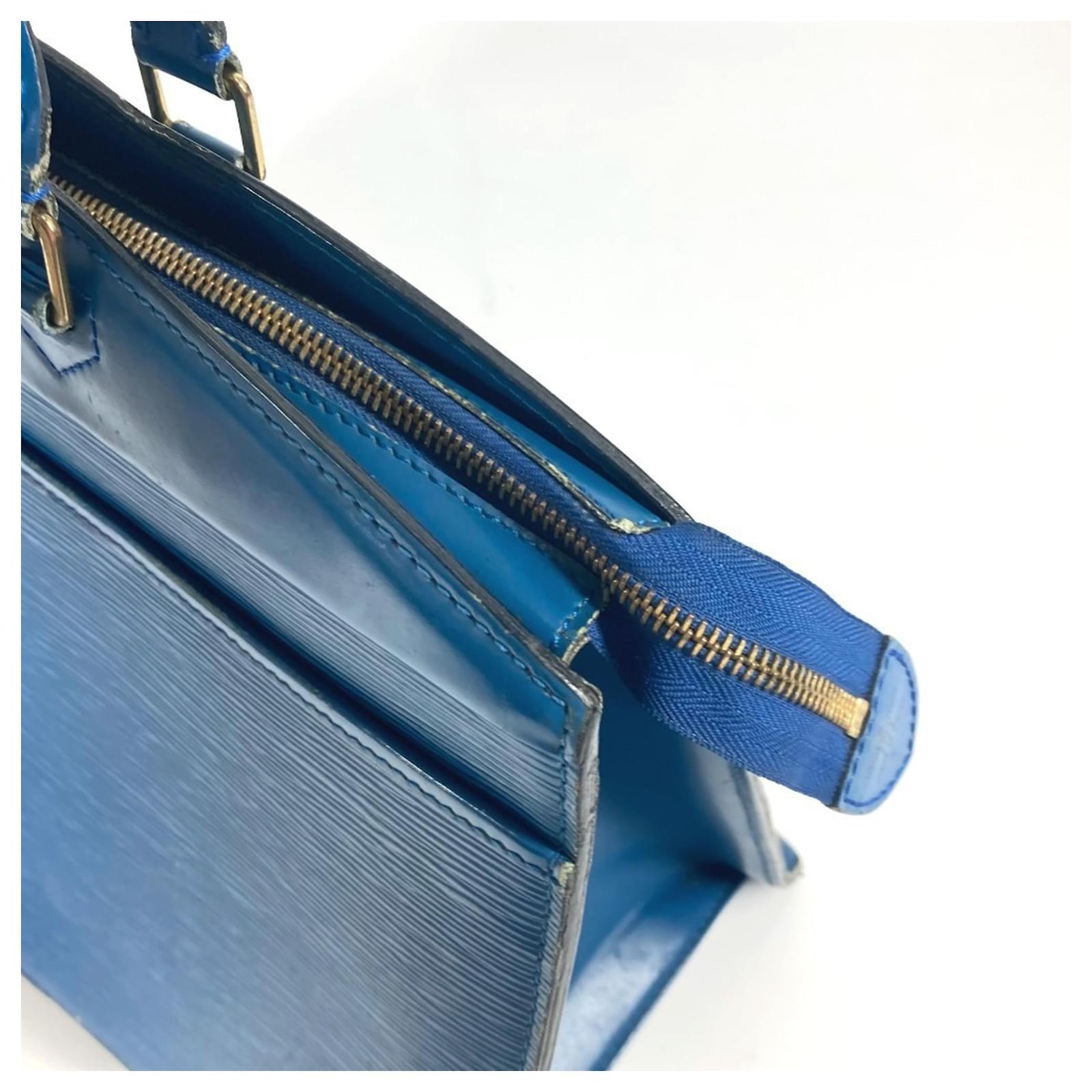 Louis Vuitton Epi Riviera Shoulder Tote Bag Blue Leather ref.2398782