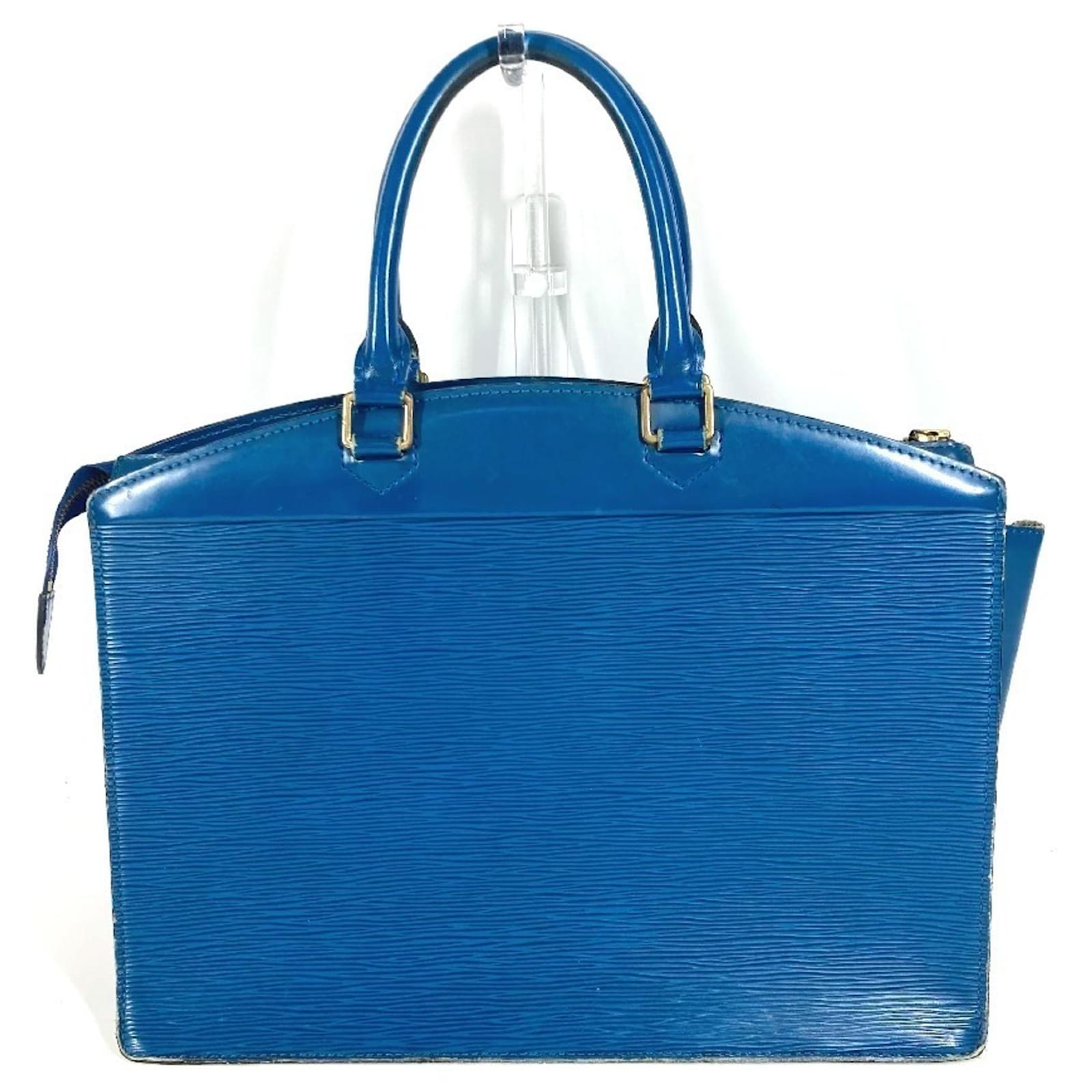 Louis Vuitton Epi Riviera Shoulder Tote Bag Blue Leather ref.2398782