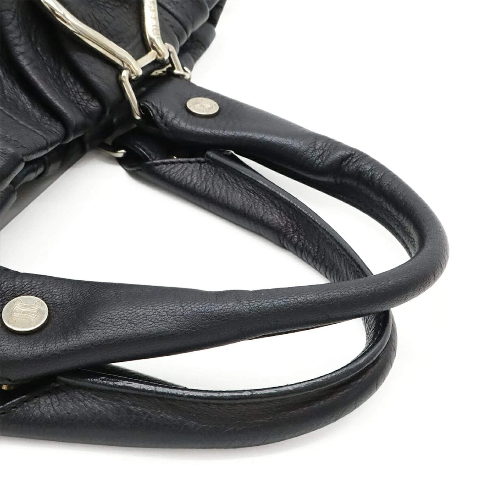 バッグ CELINE LEATHER PILLOW SMALL HAND BAG CELINE Leather Pillow Small Handbag Brown WS12184 – NUIR VINTAGE