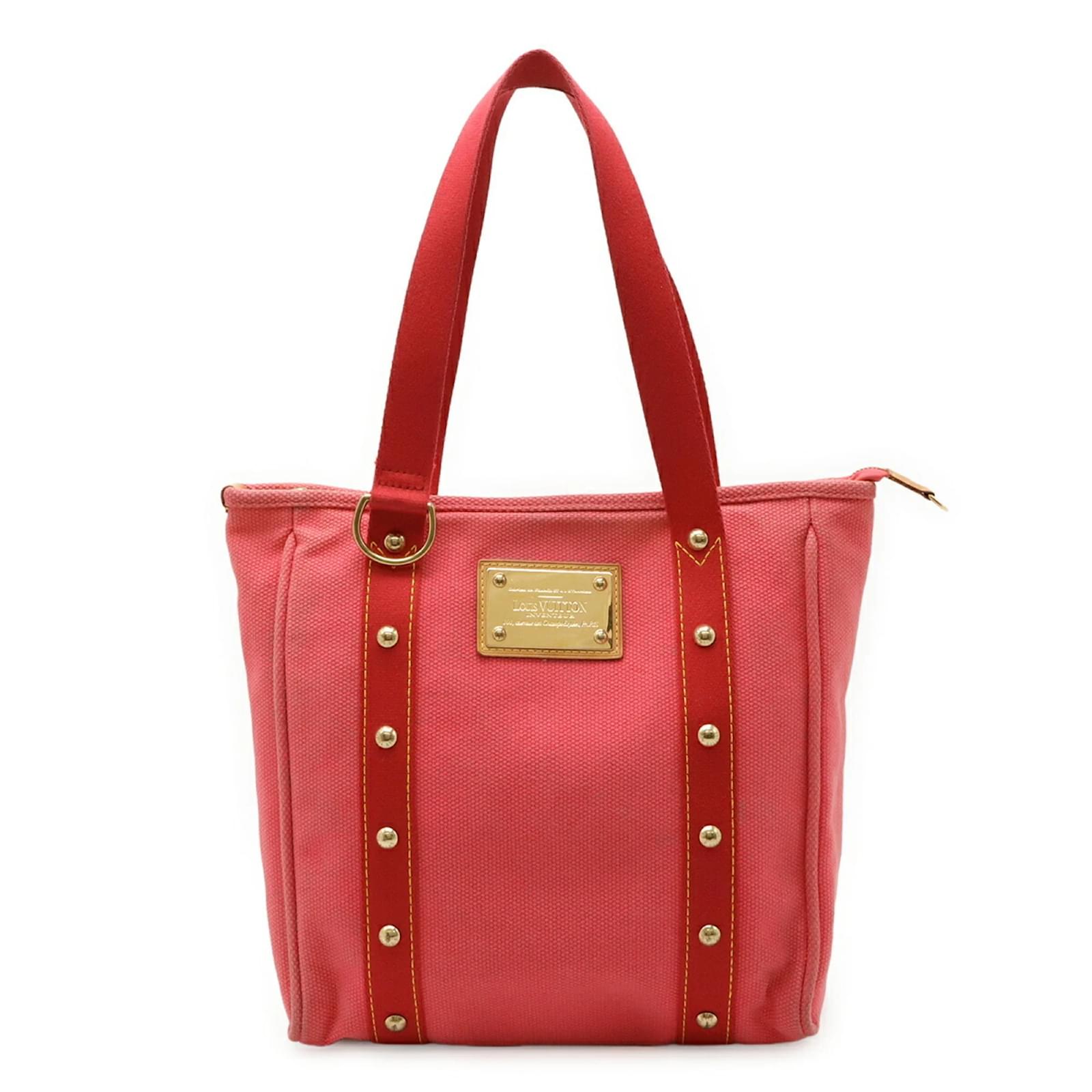 Louis Vuitton Antigua Cabas MM Tote Bag Brown Cloth  ref.2398971