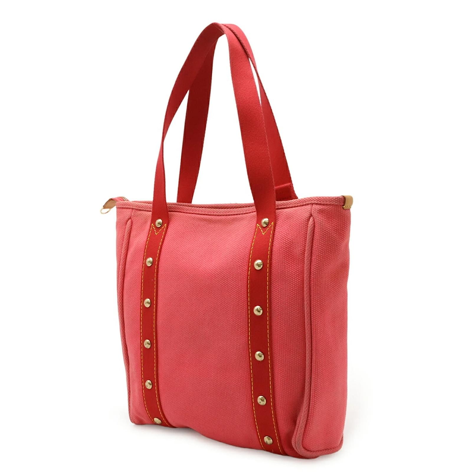 Louis Vuitton Antigua Cabas MM Tote Bag Brown Cloth  ref.2398971