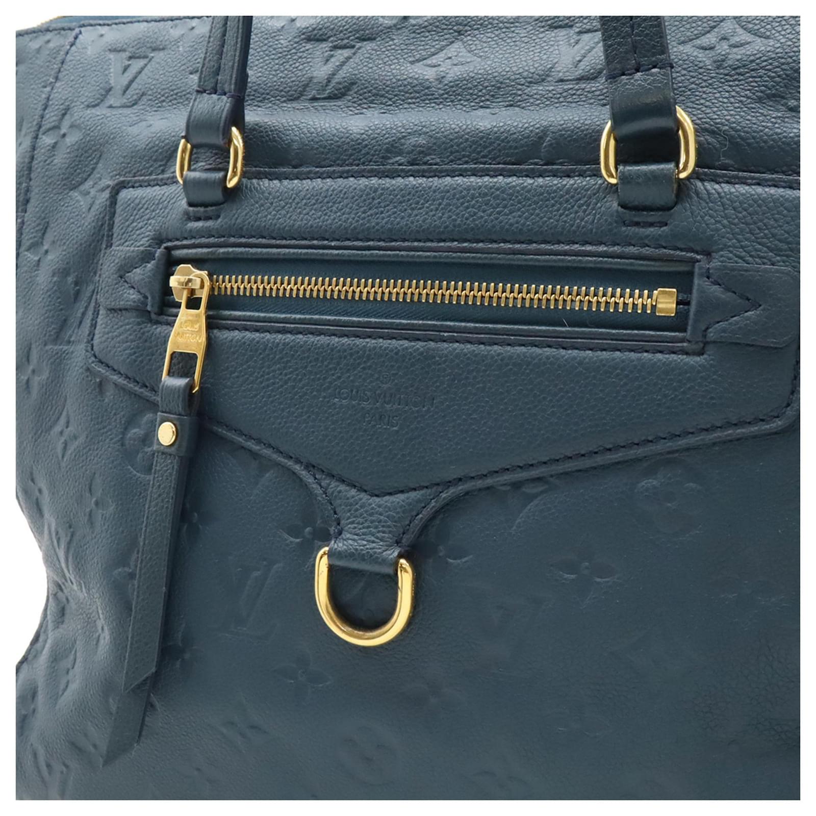 Louis Vuitton Monogram Empreinte Lumineuse PM Tote Bag Blue Cloth ref.2399008