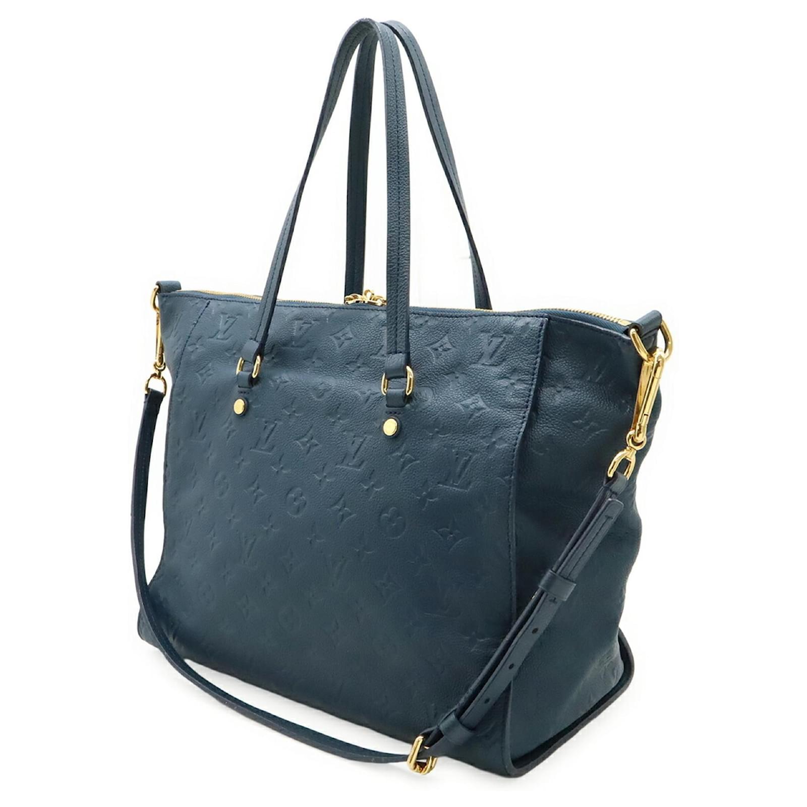Louis Vuitton Monogram Empreinte Lumineuse PM Tote Bag Blue Cloth ref.2399008
