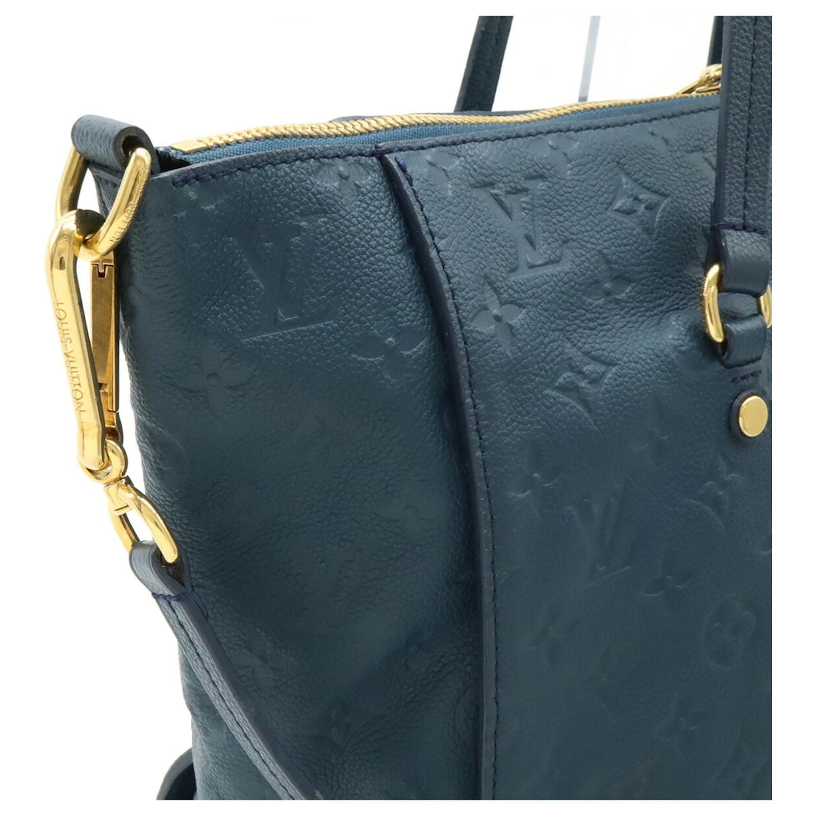 Louis Vuitton Monogram Empreinte Lumineuse PM Tote Bag Blue Cloth ref.2399008