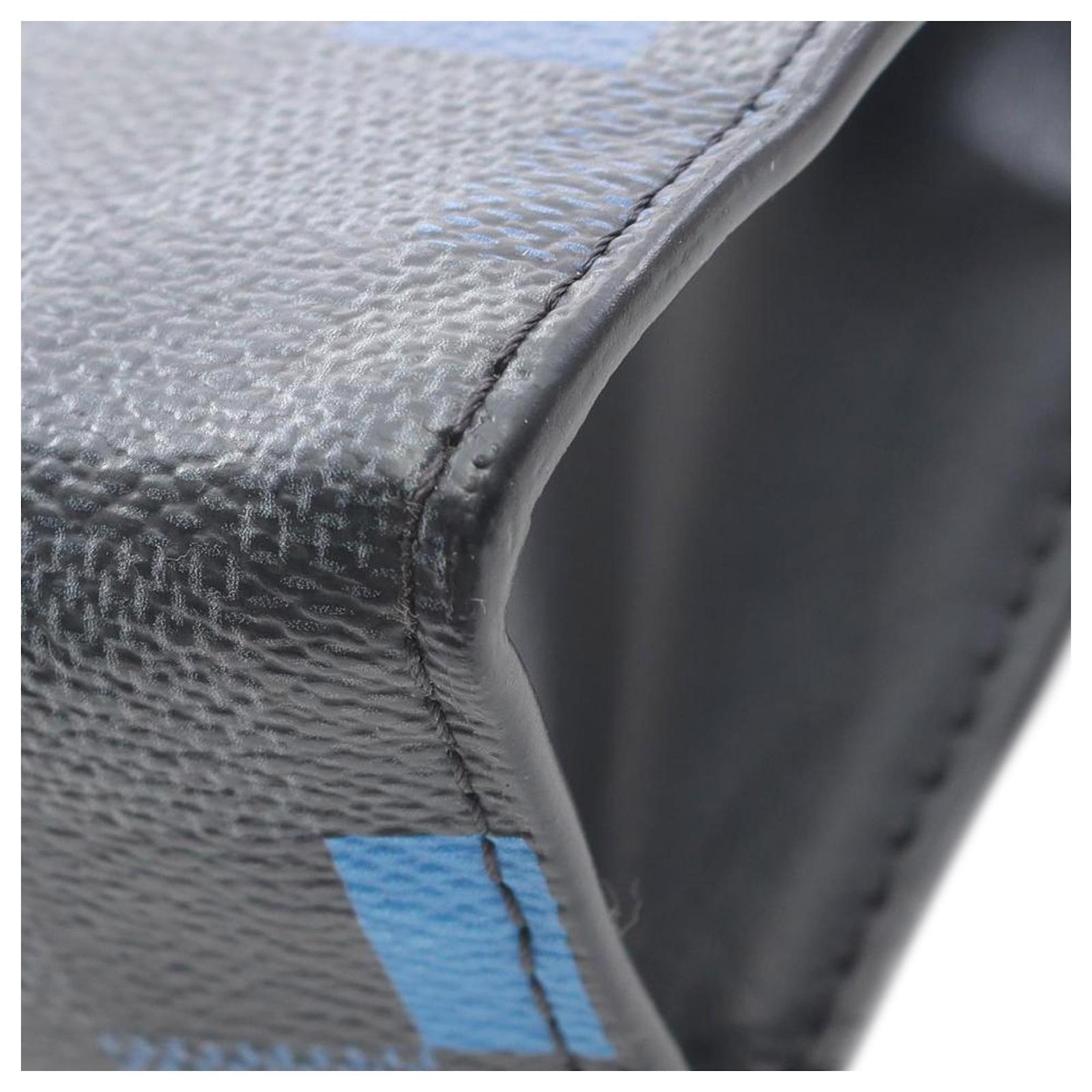 Louis Vuitton Black Damier Graphite Pixel Pochette Voyage MM Cloth Cloth  ref.2399766
