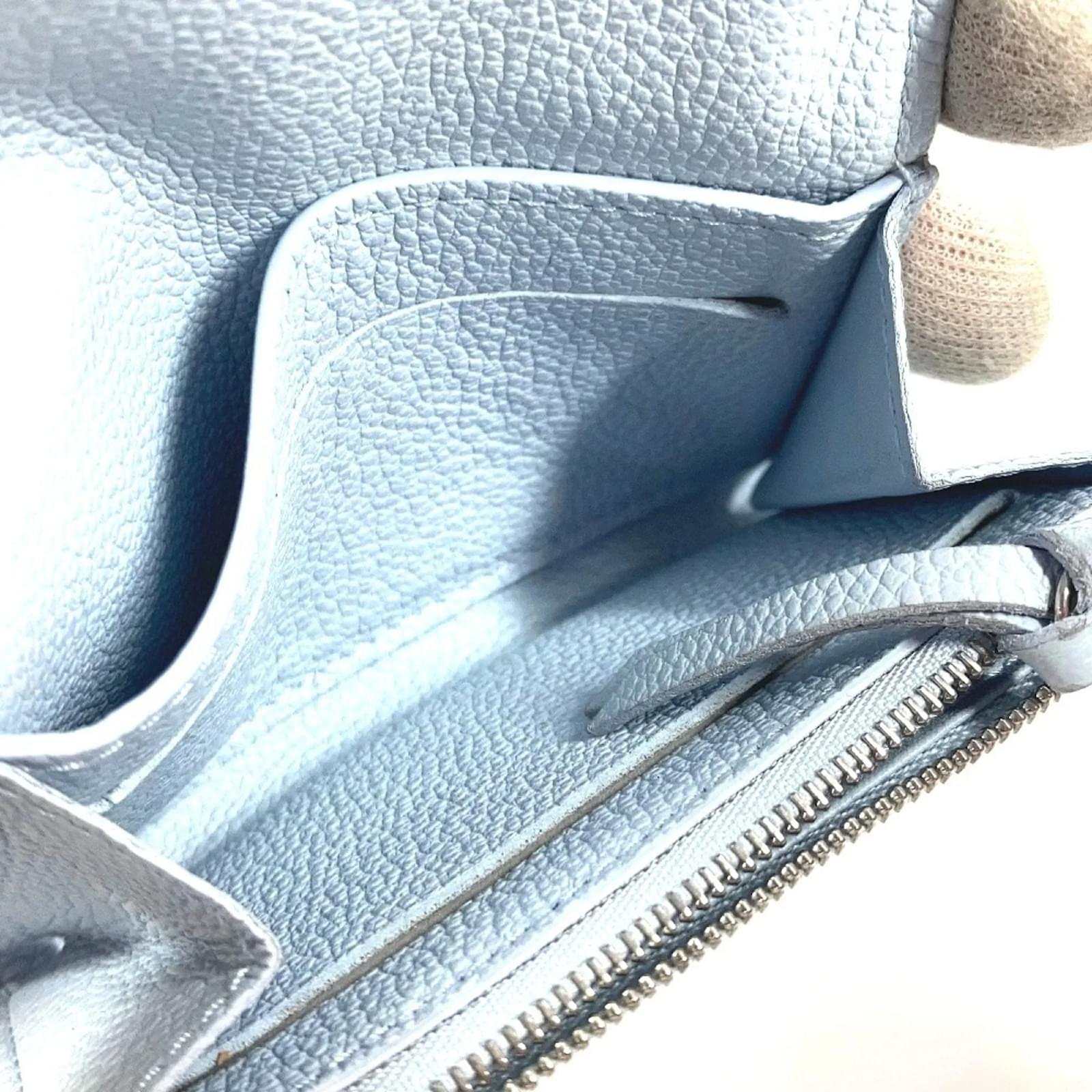 Louis Vuitton Monogram Empreinte Bi-Fold Wallet Blue Cloth  ref.2400085