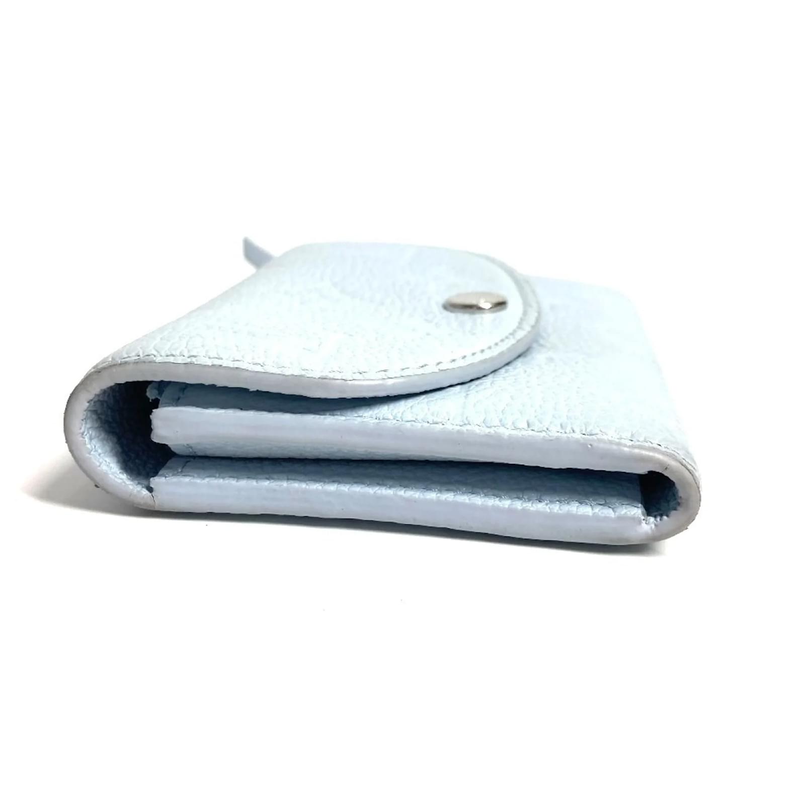 Louis Vuitton Monogram Empreinte Bi-Fold Wallet Blue Cloth  ref.2400085
