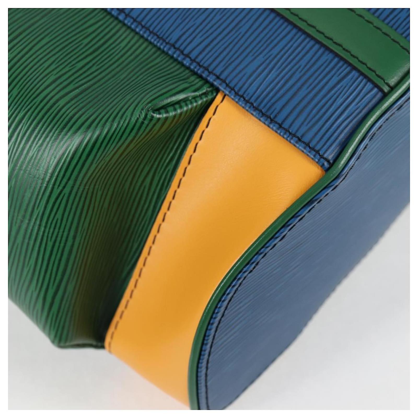 LOUIS VUITTON Epi Christopher PM Backpack Tricolor Blue Red M55565 Auth 122883M Leather ref.2400285