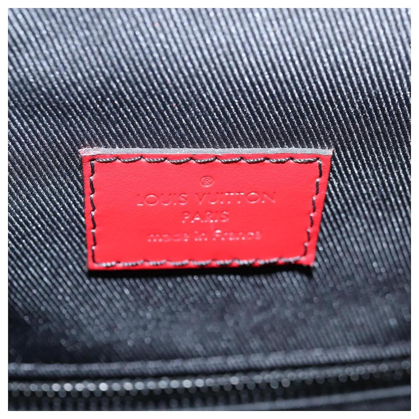 LOUIS VUITTON Epi Christopher PM Backpack Tricolor Blue Red M55565 Auth 122883M Leather ref.2400285