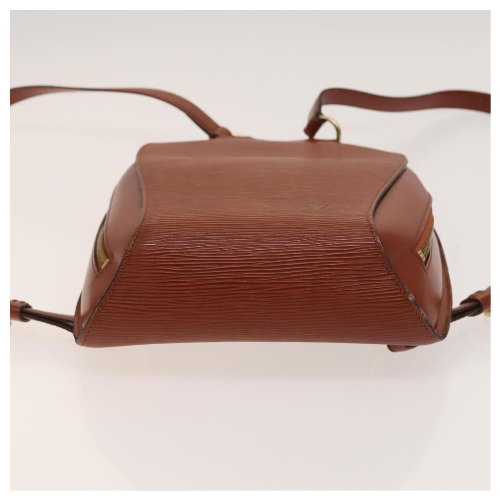 LOUIS VUITTON Epi Mabillon Backpack Brown M52233 LV Auth 