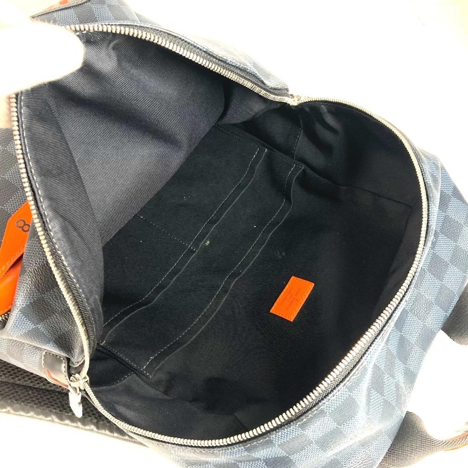 Louis Vuitton Damier Cobalt Discovery Backpack Orange Navy blue ref.2400587