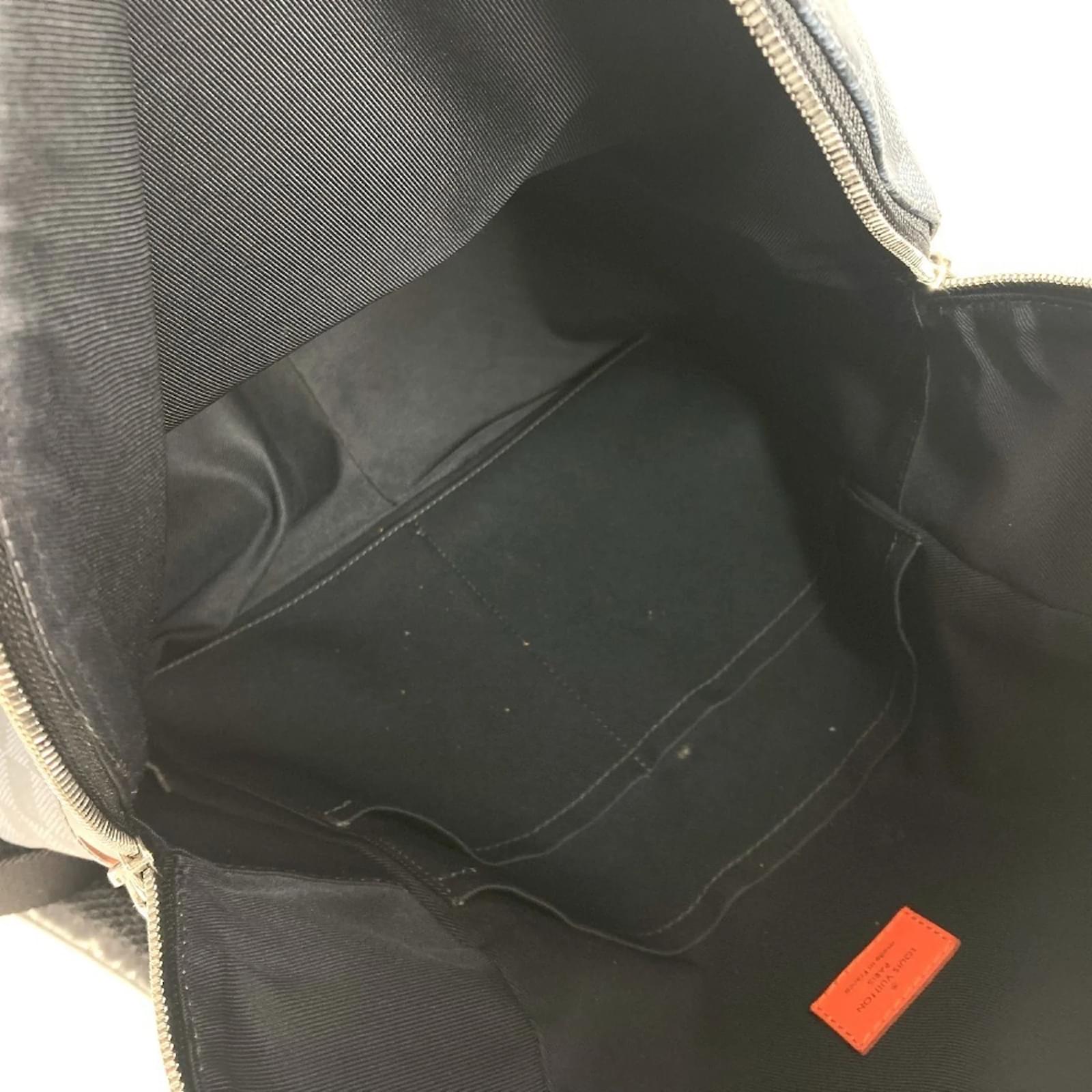 Louis Vuitton Damier Cobalt Discovery Backpack Orange Navy blue ref.2400587