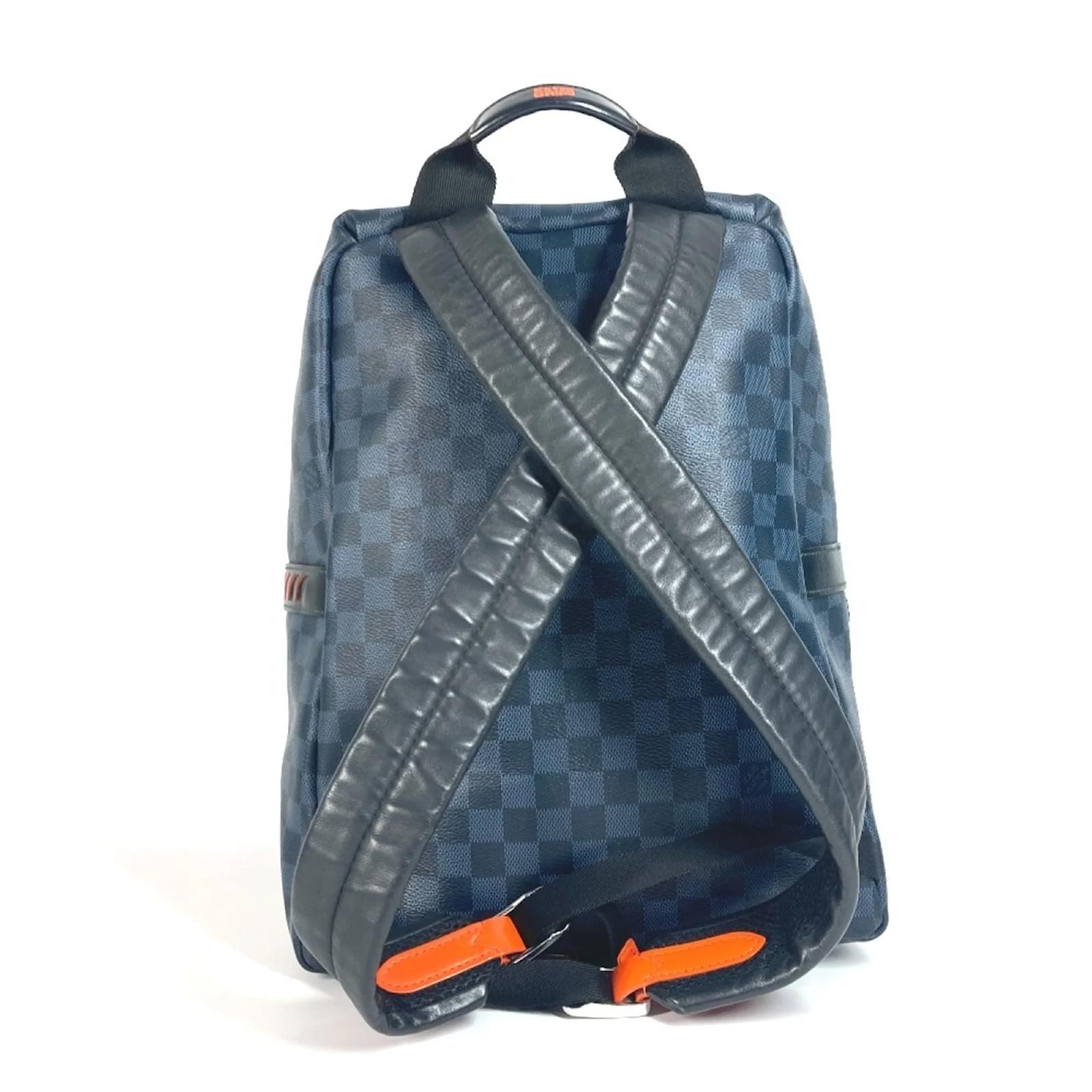 Louis Vuitton Damier Cobalt Discovery Backpack Orange Navy blue ref.2400587
