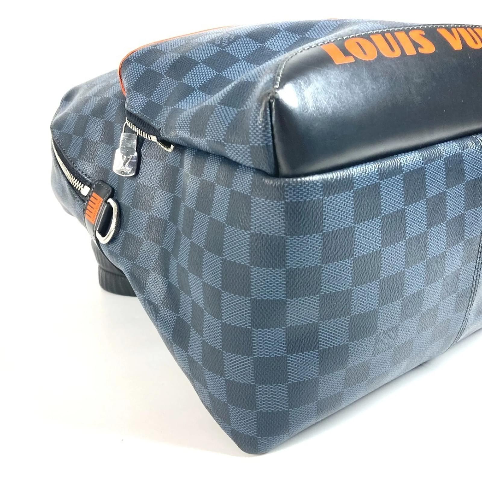 Louis Vuitton Damier Cobalt Discovery Backpack Orange Navy blue ref.2400587
